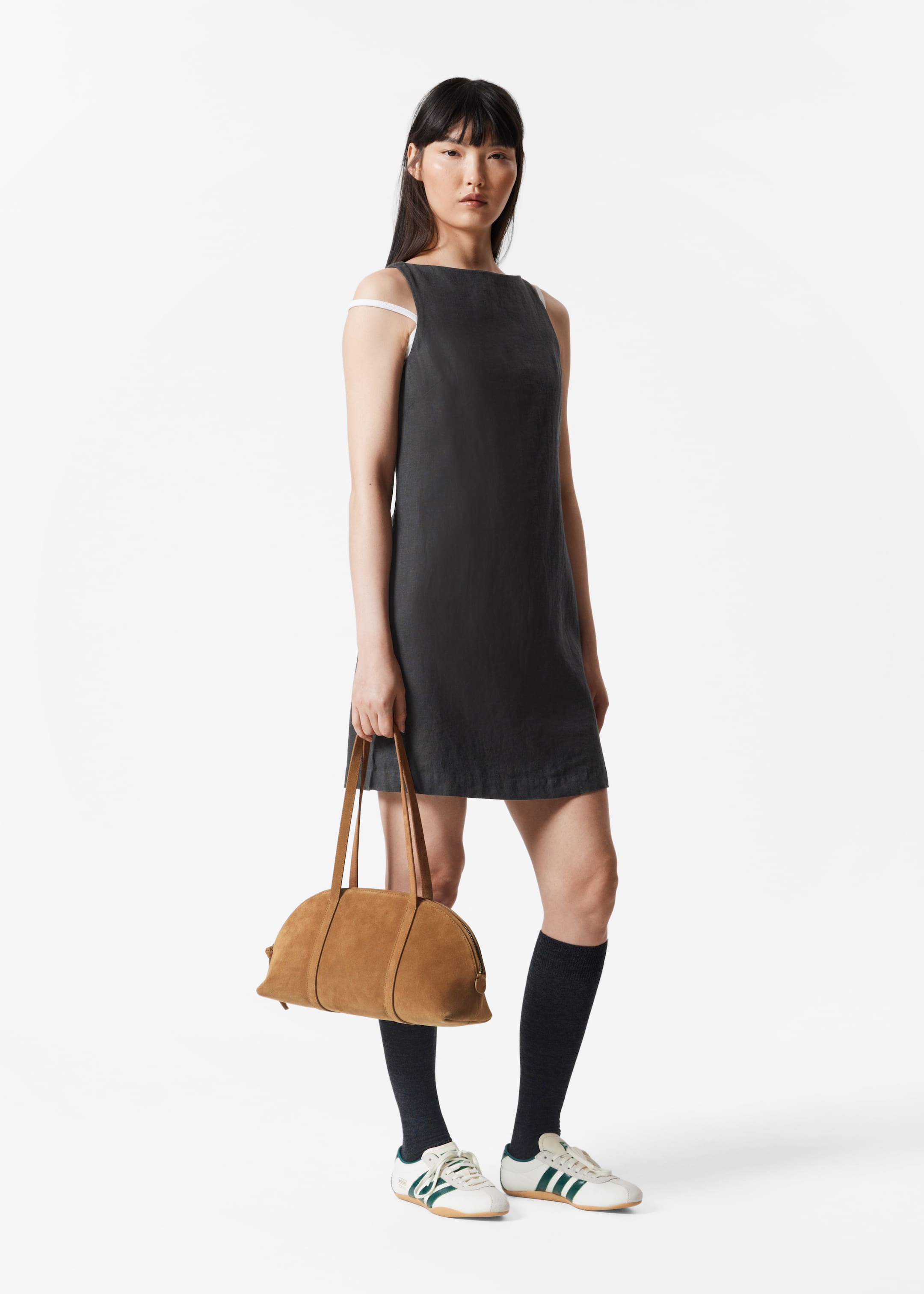 Vis større bilde: Minikjole i lin - Svart - DAME | H&M NO 1