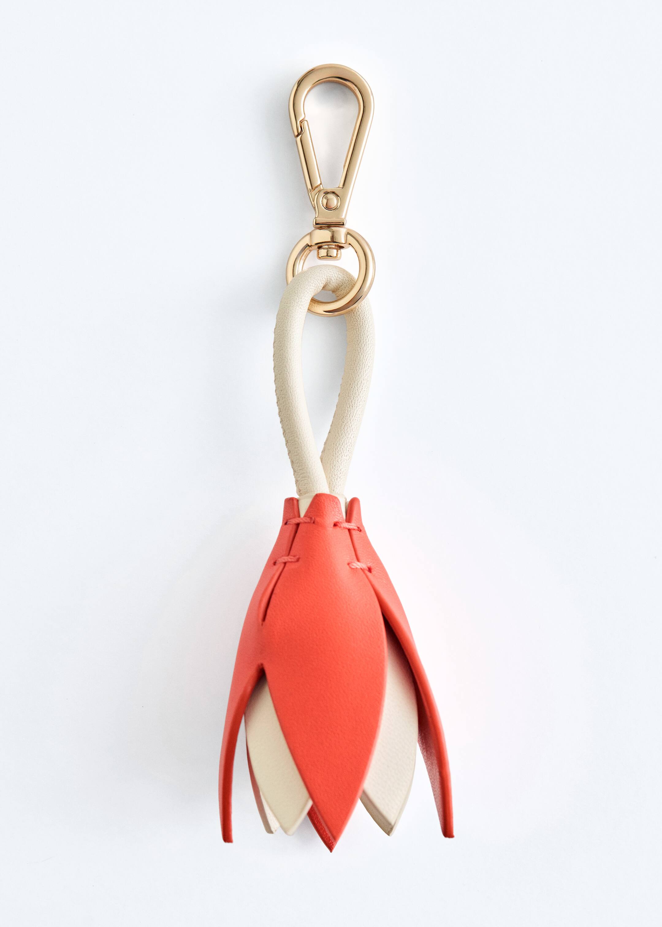 הצגת תמונה גדולה יותר: תליון תיק בצורת טוליפ - Orange/Cream - Ladies | H&M IL 1