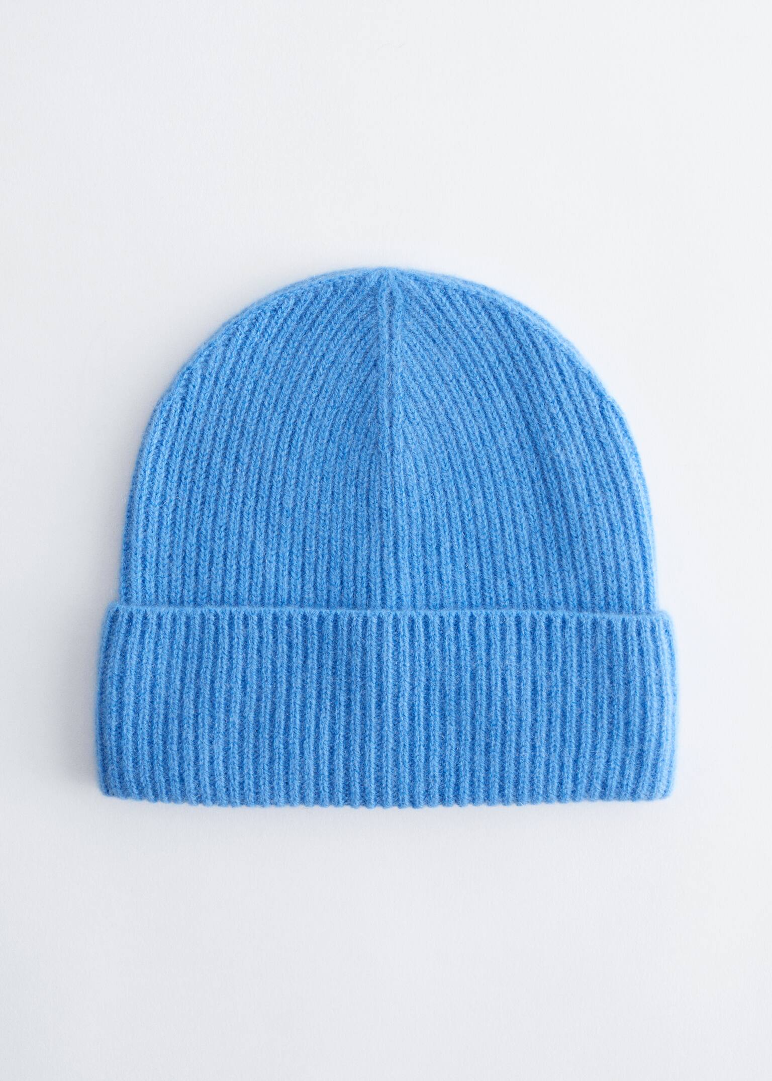 Cashmere Beanie - Bright Blue/Mole/Mahogany/Teal Green/Black/Cream - 2