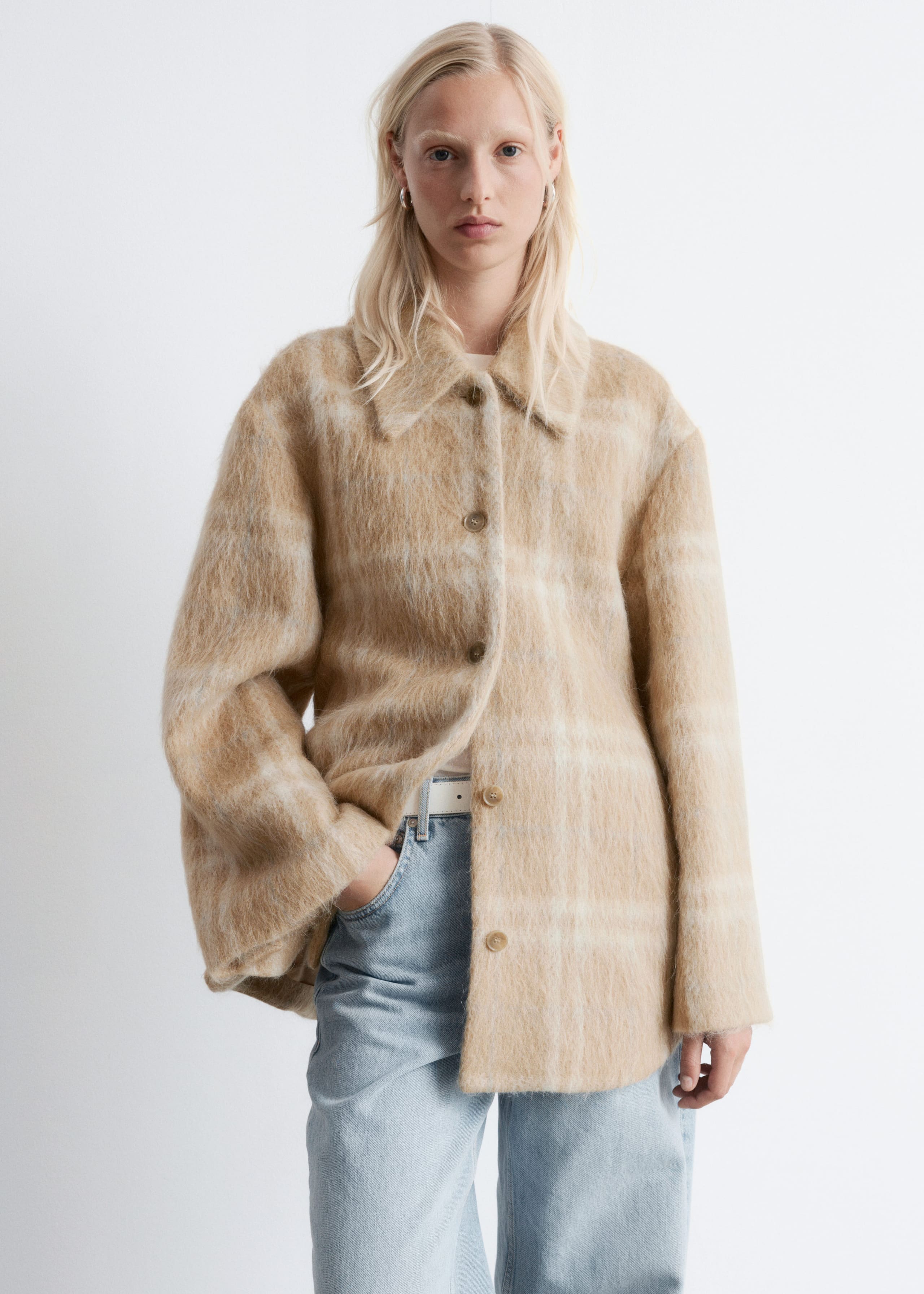 Image of Chaqueta camisera de lana