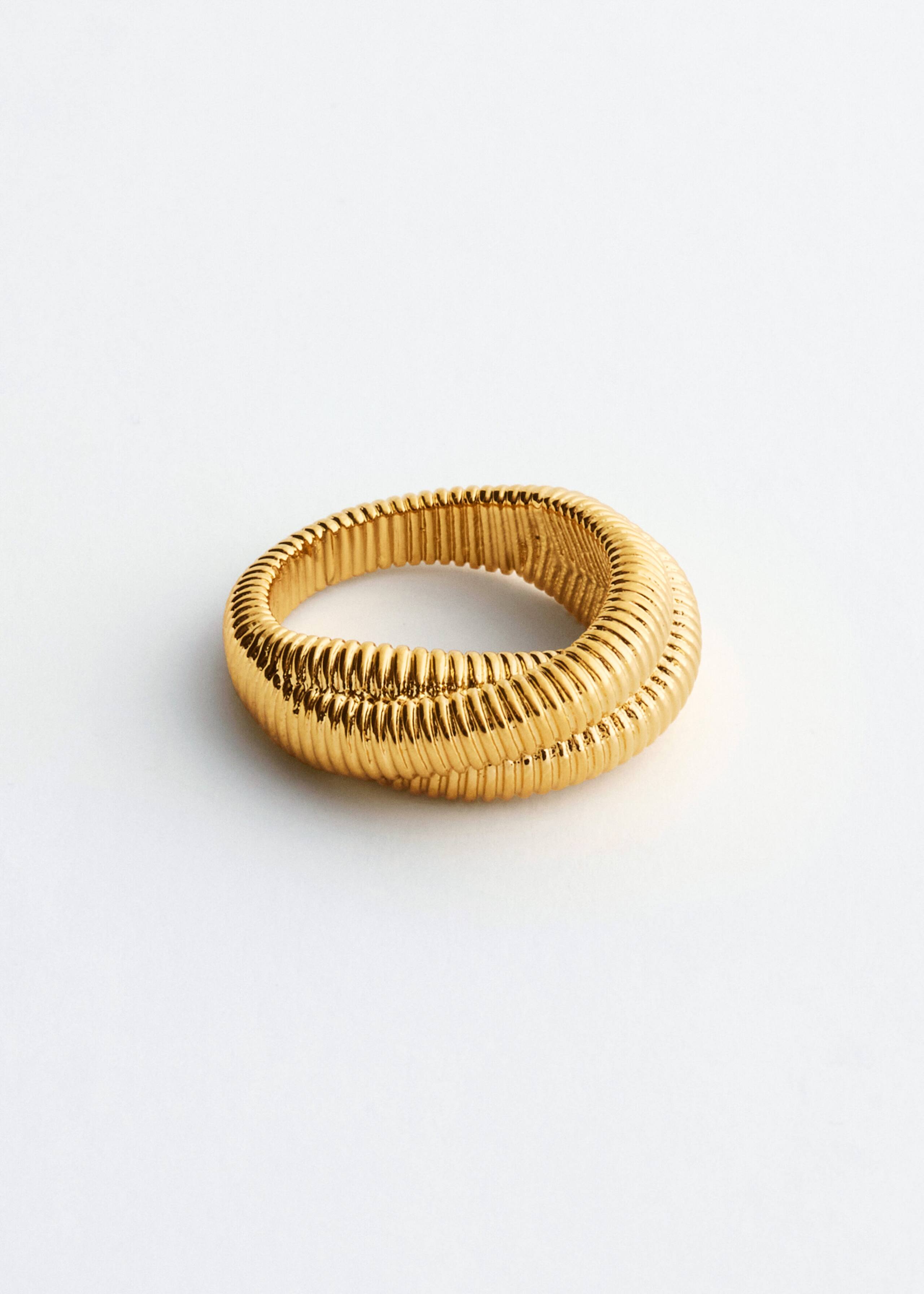 Plated Brass Twist Ring - Gold - Still Life