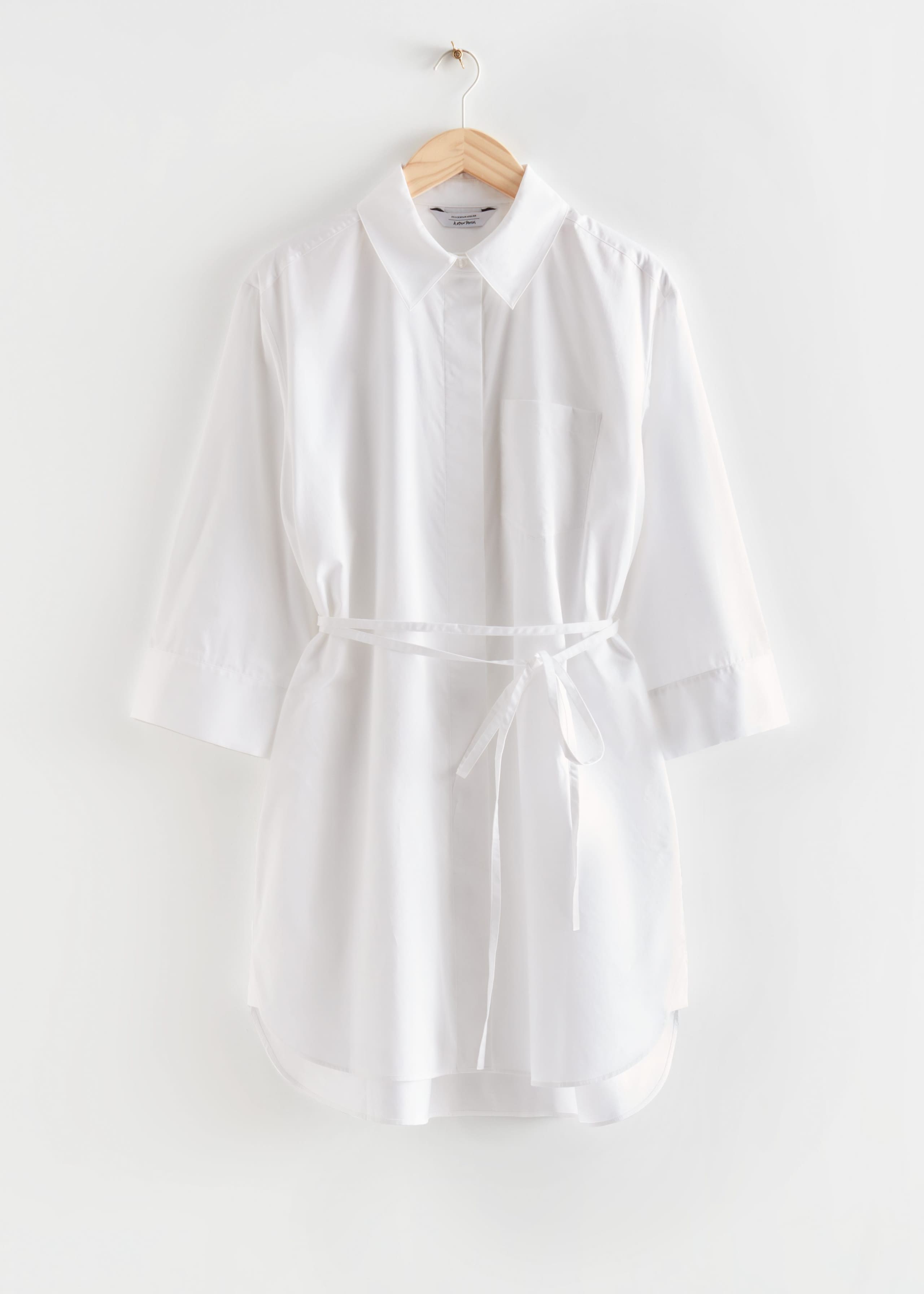 VoluminousShirtMiniDress - Black - Natura morta