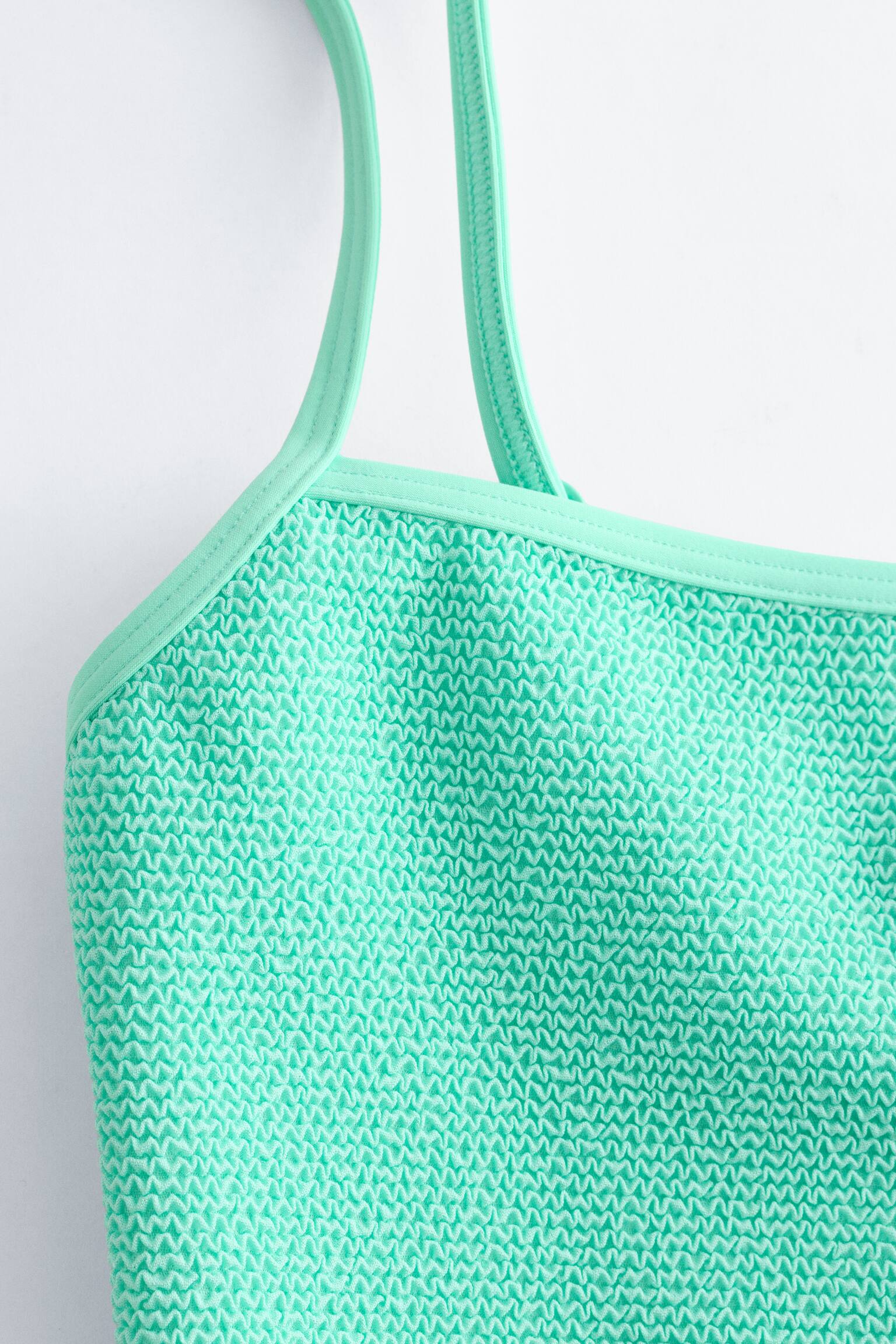 Tankini-Oberteil mit Karree-Ausschnitt - Hellgrün - 5