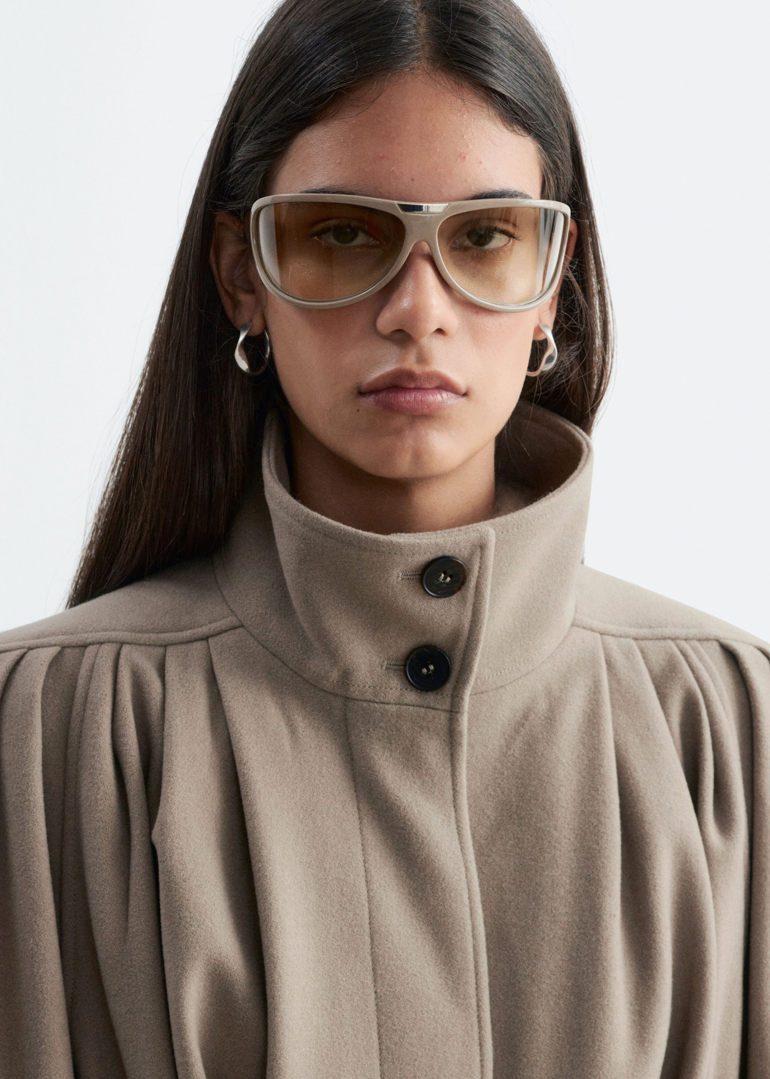 Belted Wool-Lyocell Coat - Mole - Lookbook
