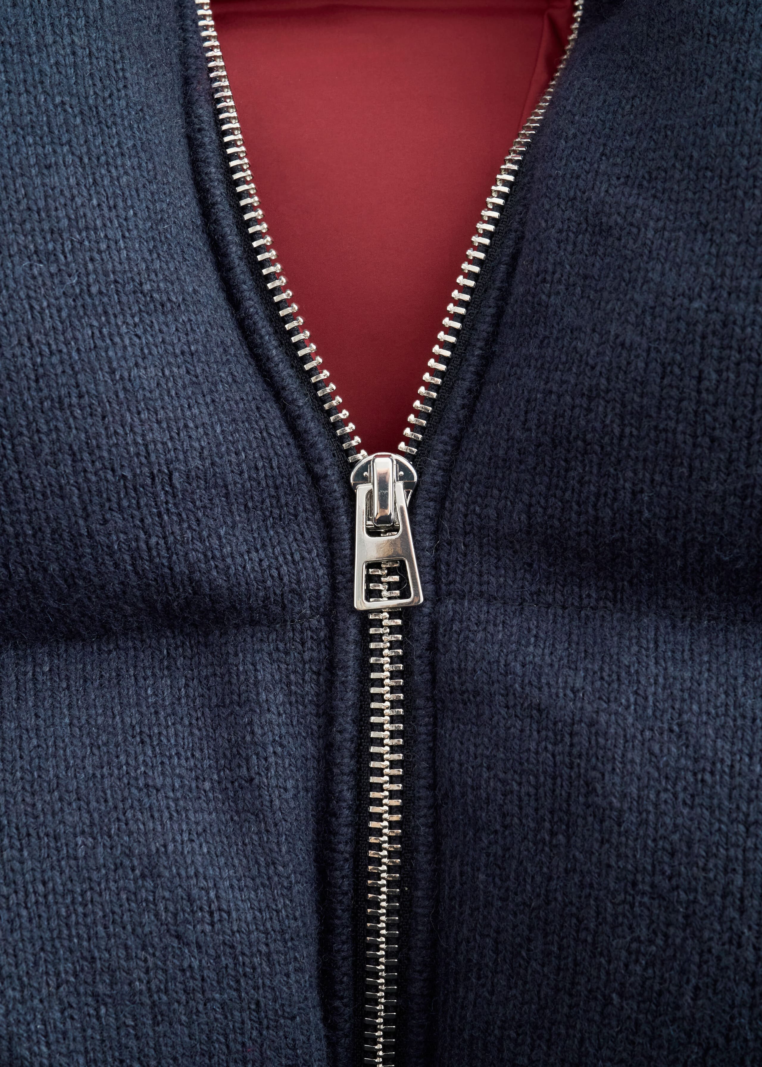Knitted Puffer Jacket - {{variantName}} - Descriptive Detail
