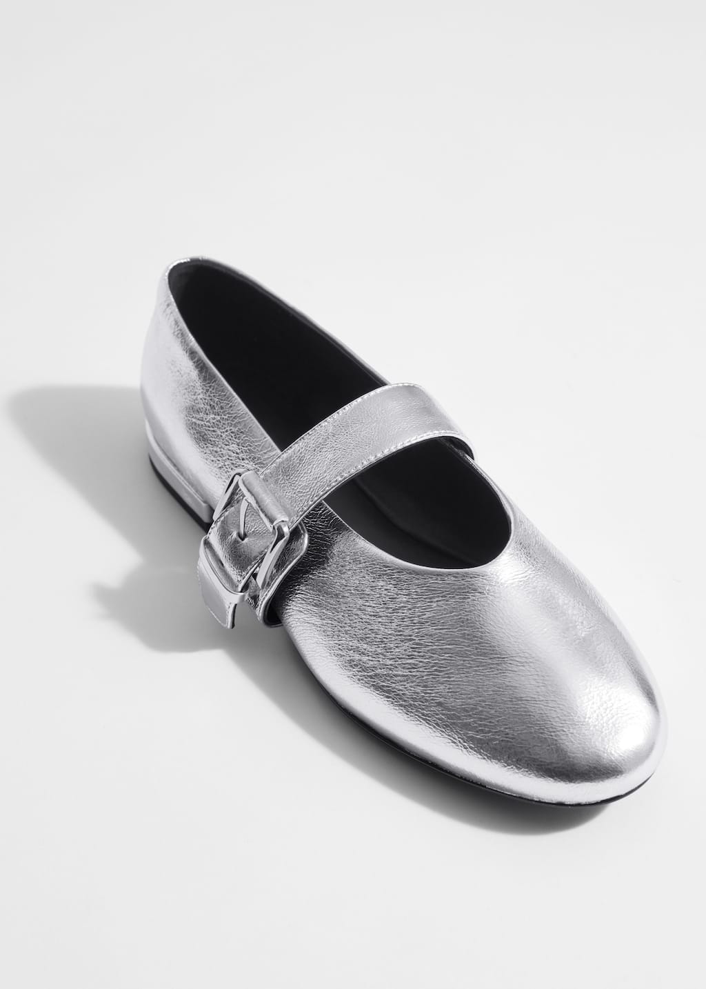 Image of Ballerines en cuir à boucles