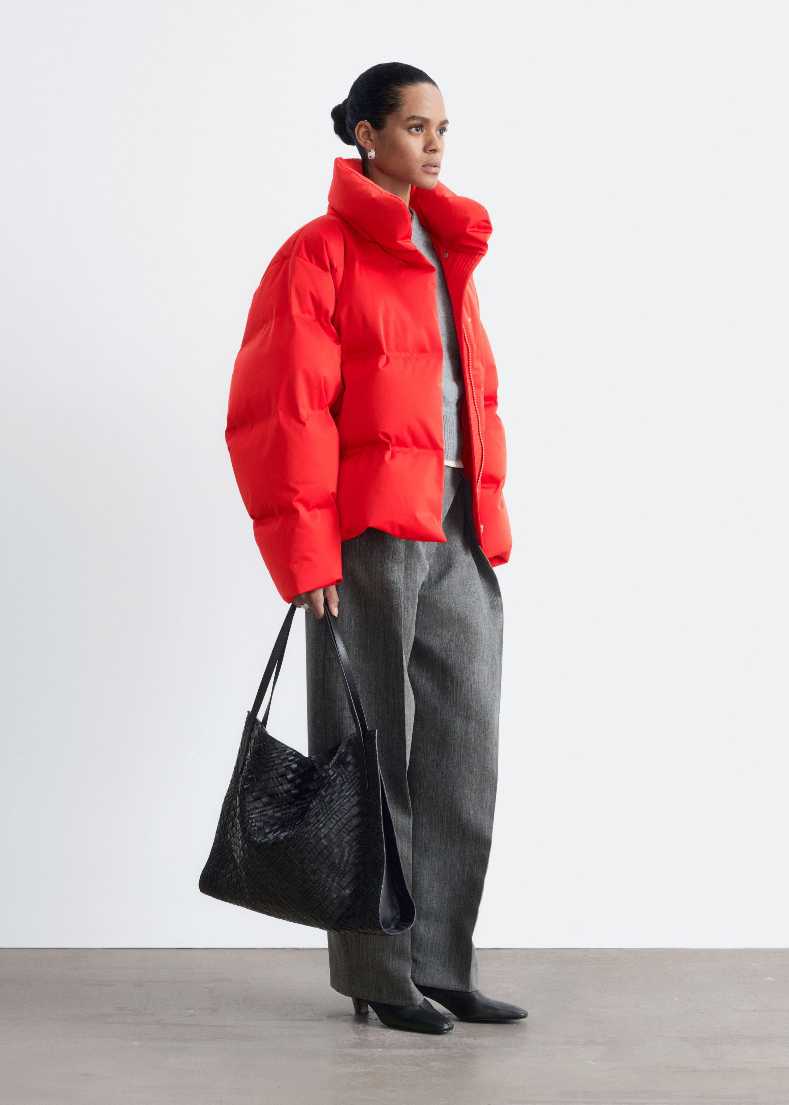 Down Puffer Jacket - Mole - Lookbook