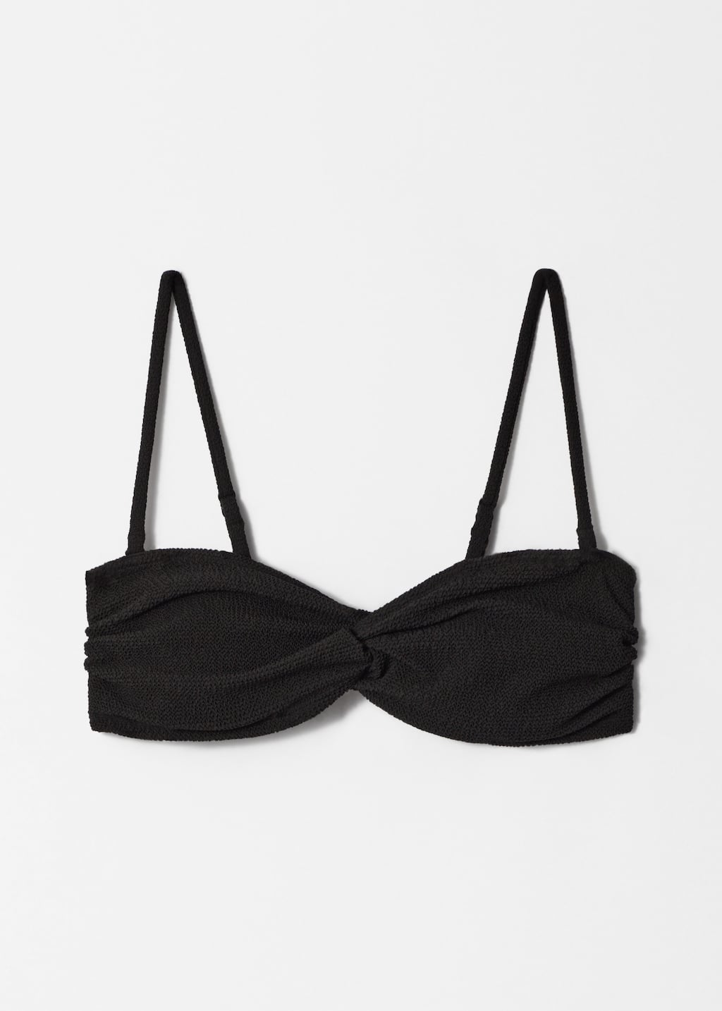 Haut de bikini bandeau texturé