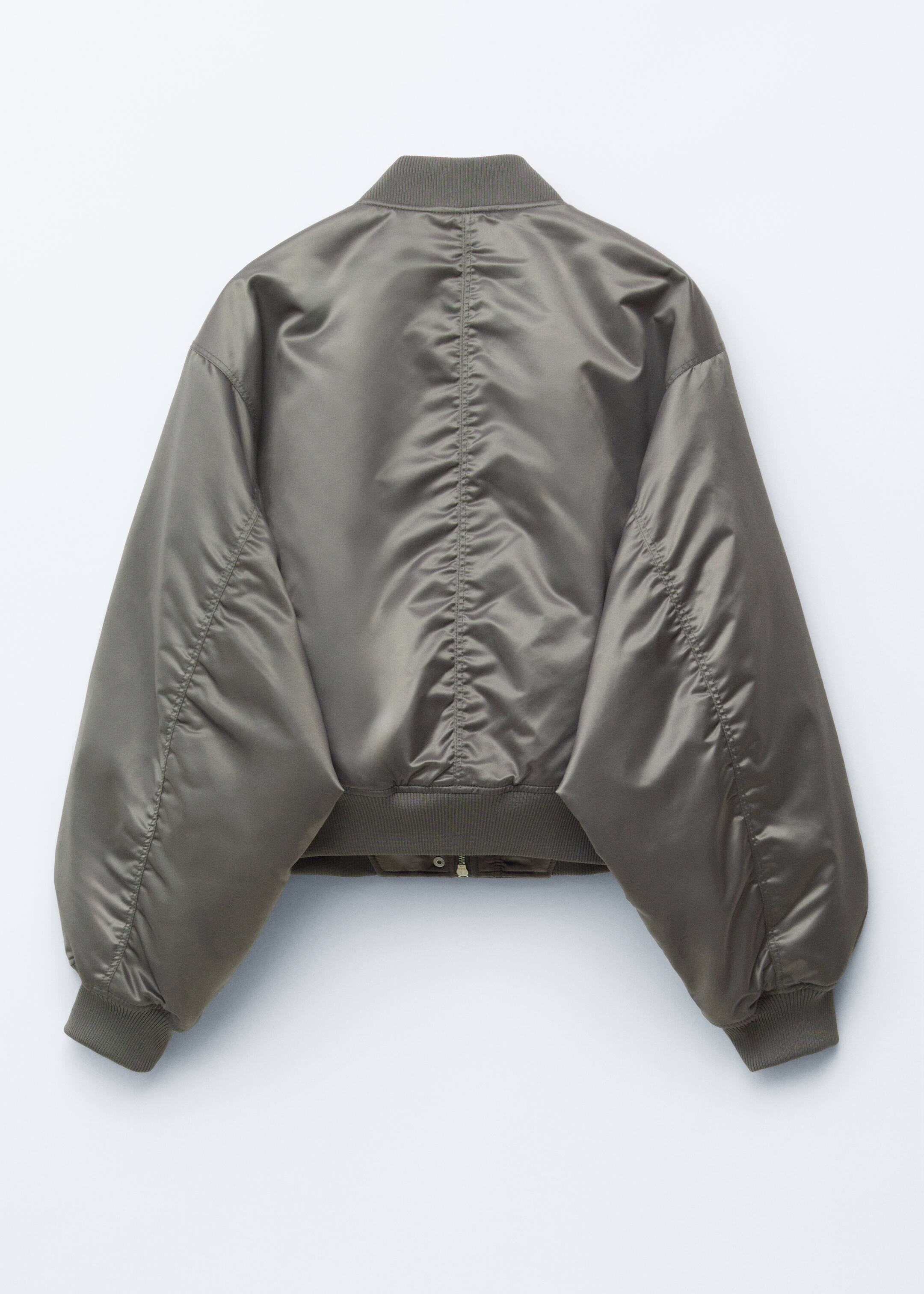 Nagyobb kép megtekintése: Padded Bomber Jacket - Dark grey - NŐI | H&M HU 8