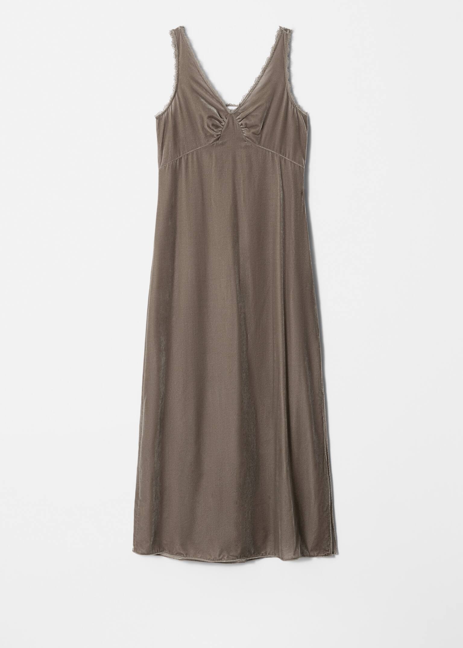 Velvet Maxi Dress - Mole - 2