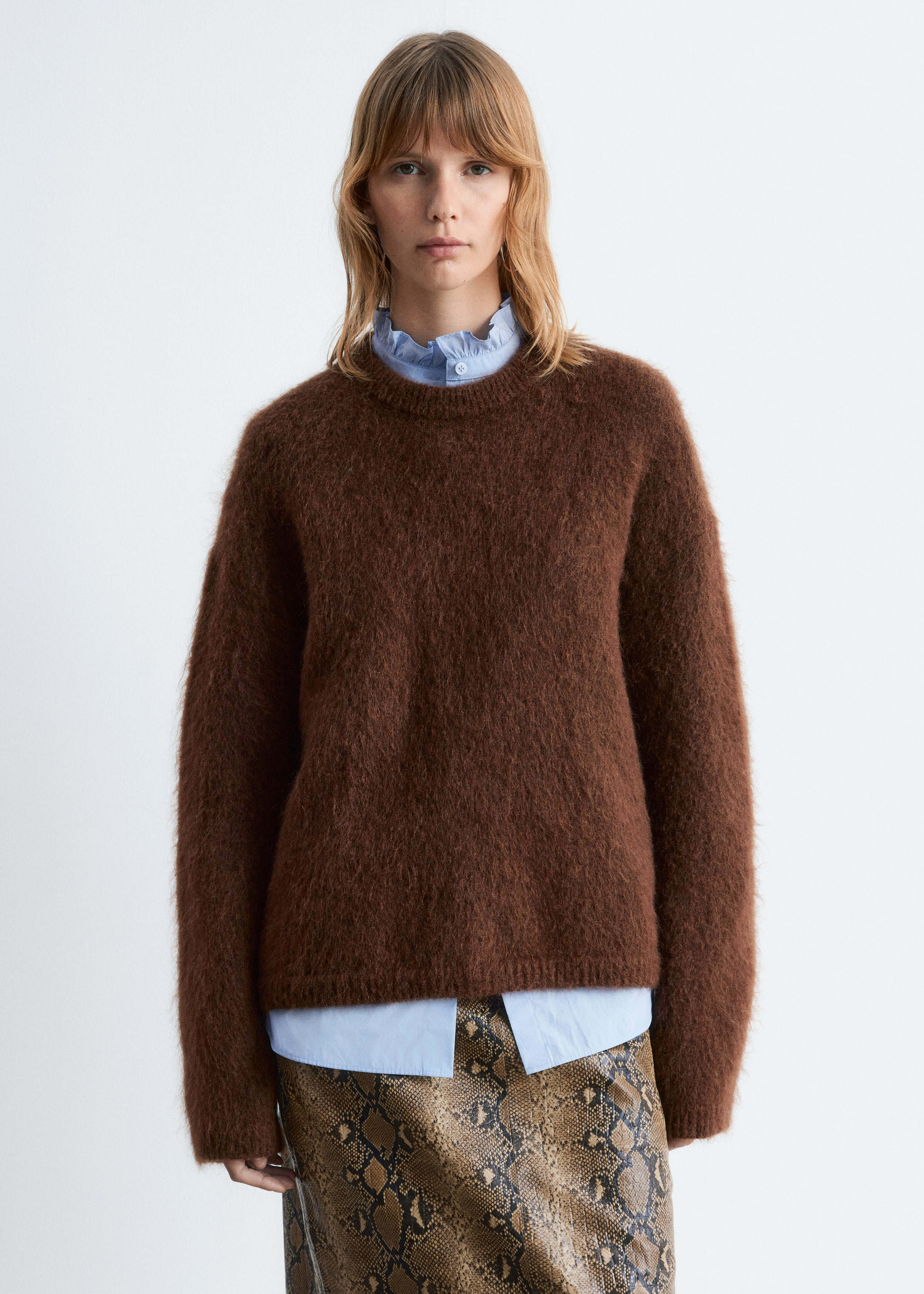 Mohair-Blend Jumper - Dark Brown - & Other Stories US