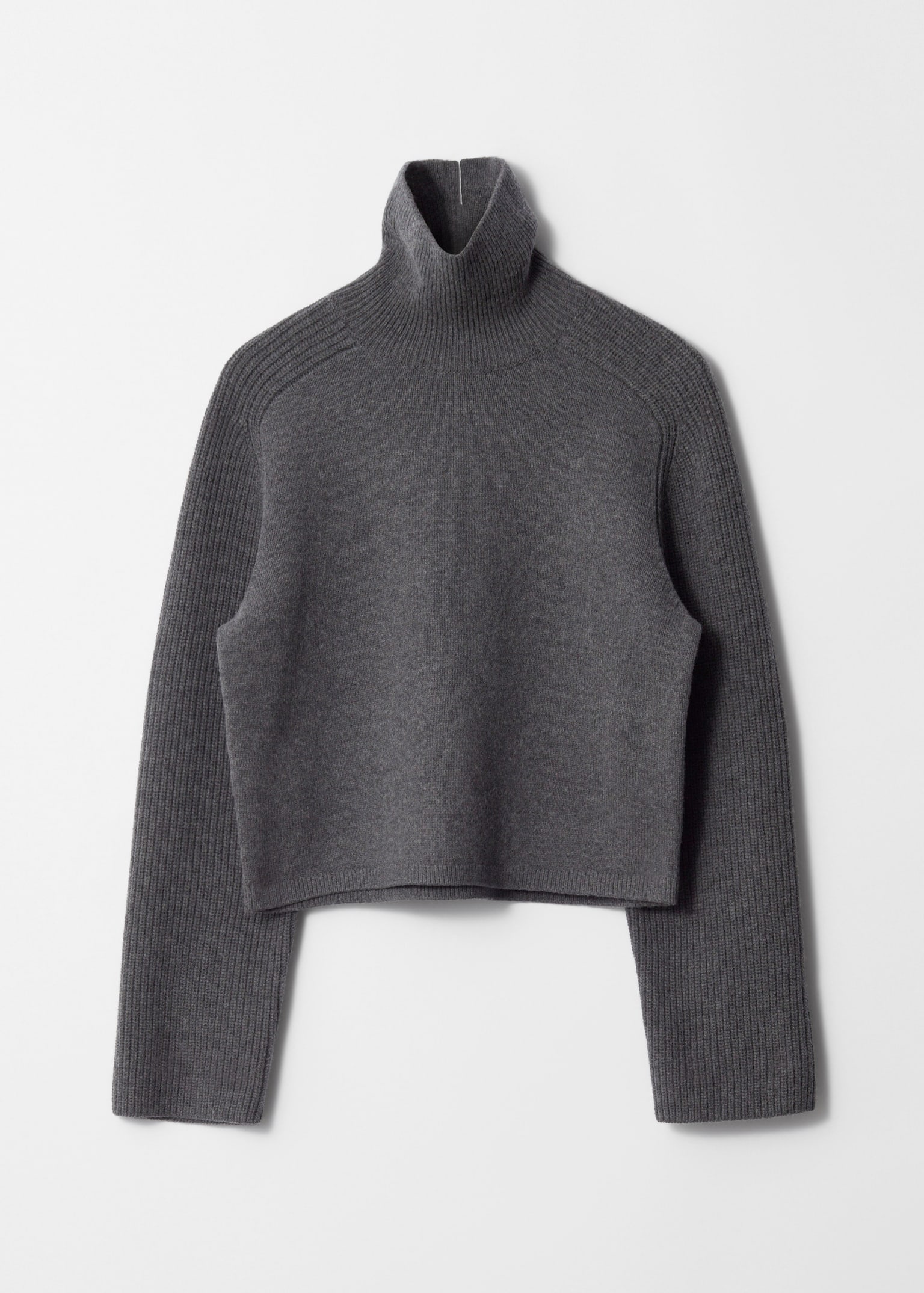 Pull à col roulé - Gris foncé