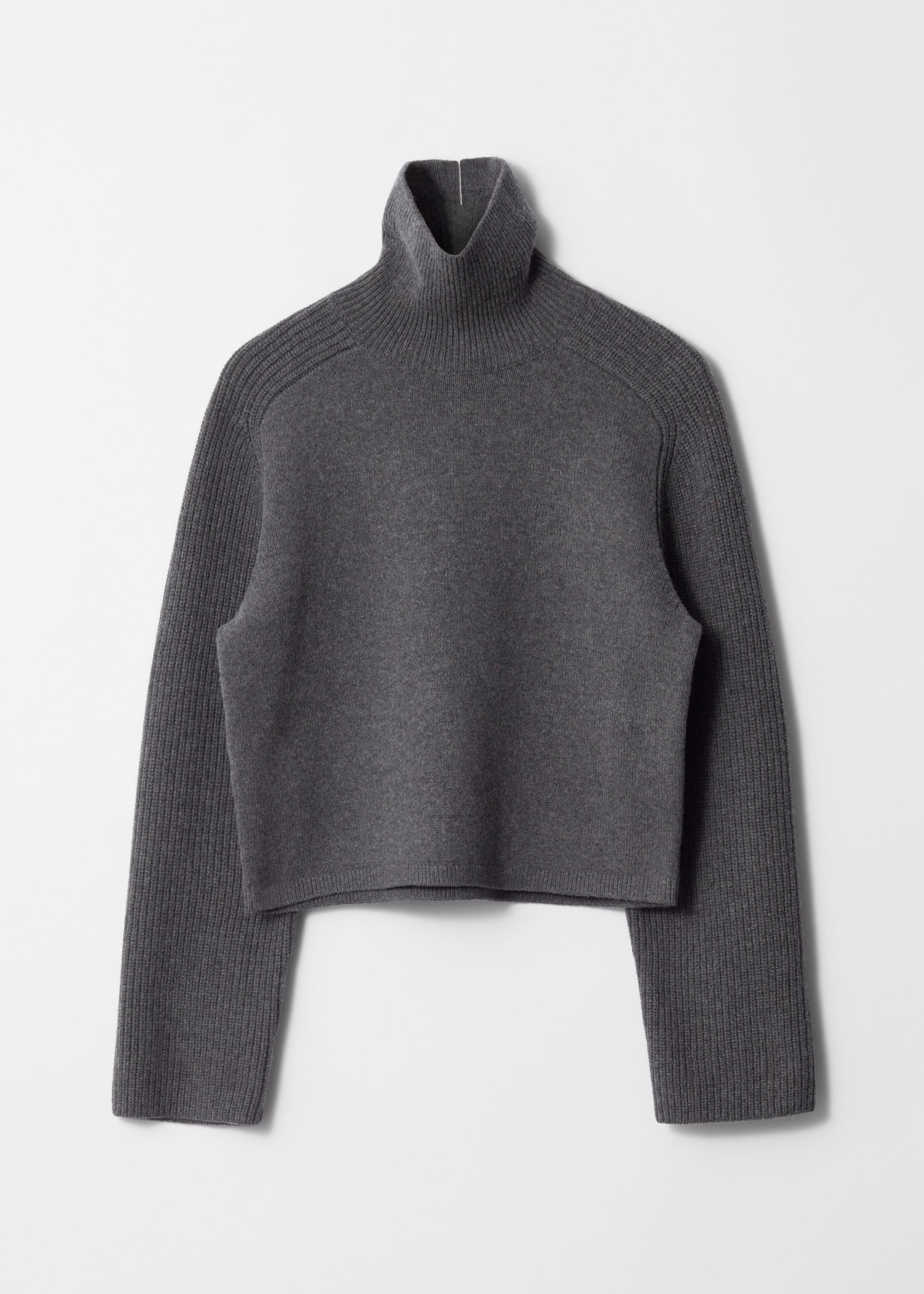 Grotere afbeelding bekijken: Boxy Turtleneck Jumper - Dark Grey - DAMES | H&M BE 1