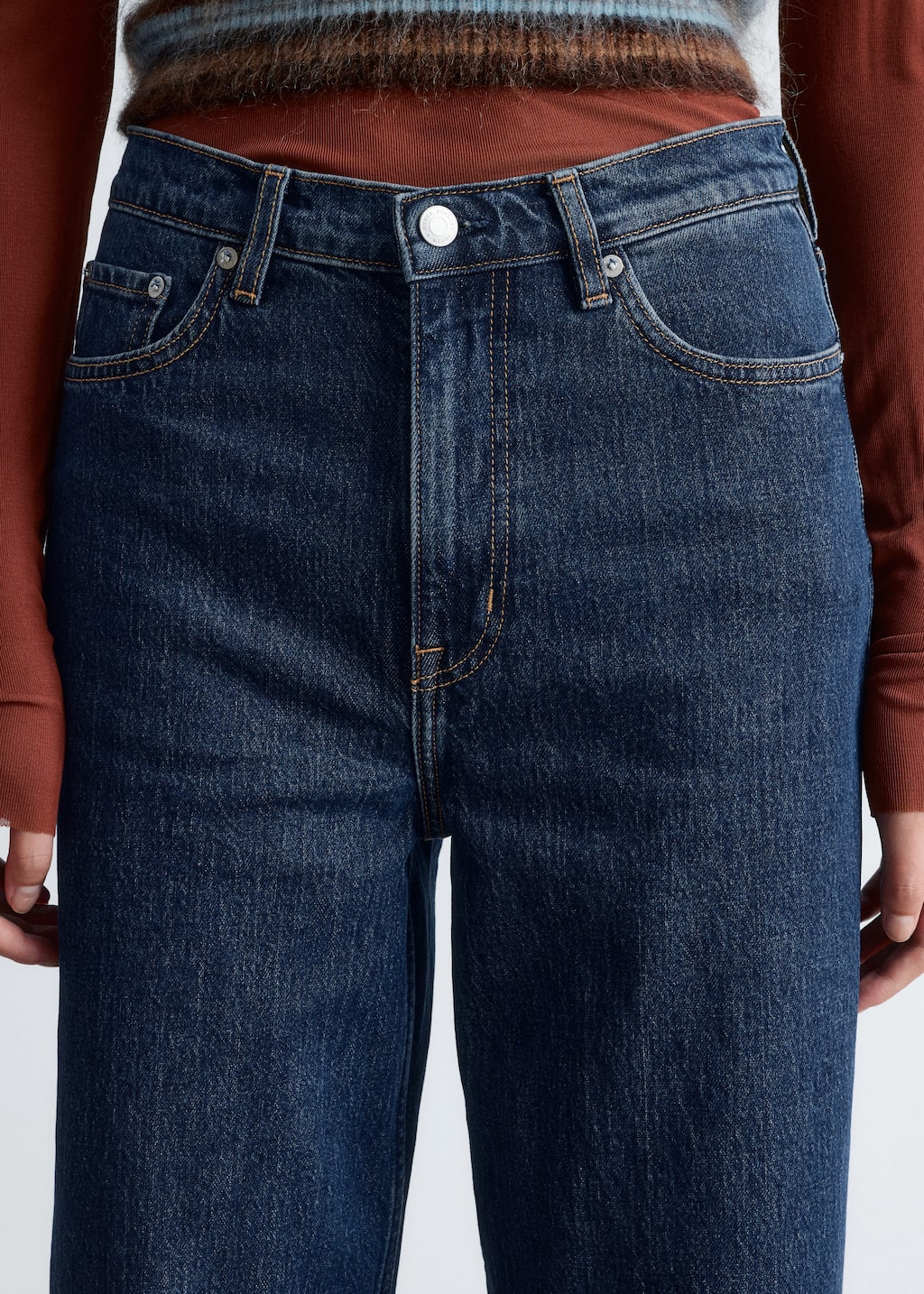 Image of Cropped Wide-Leg Jeans