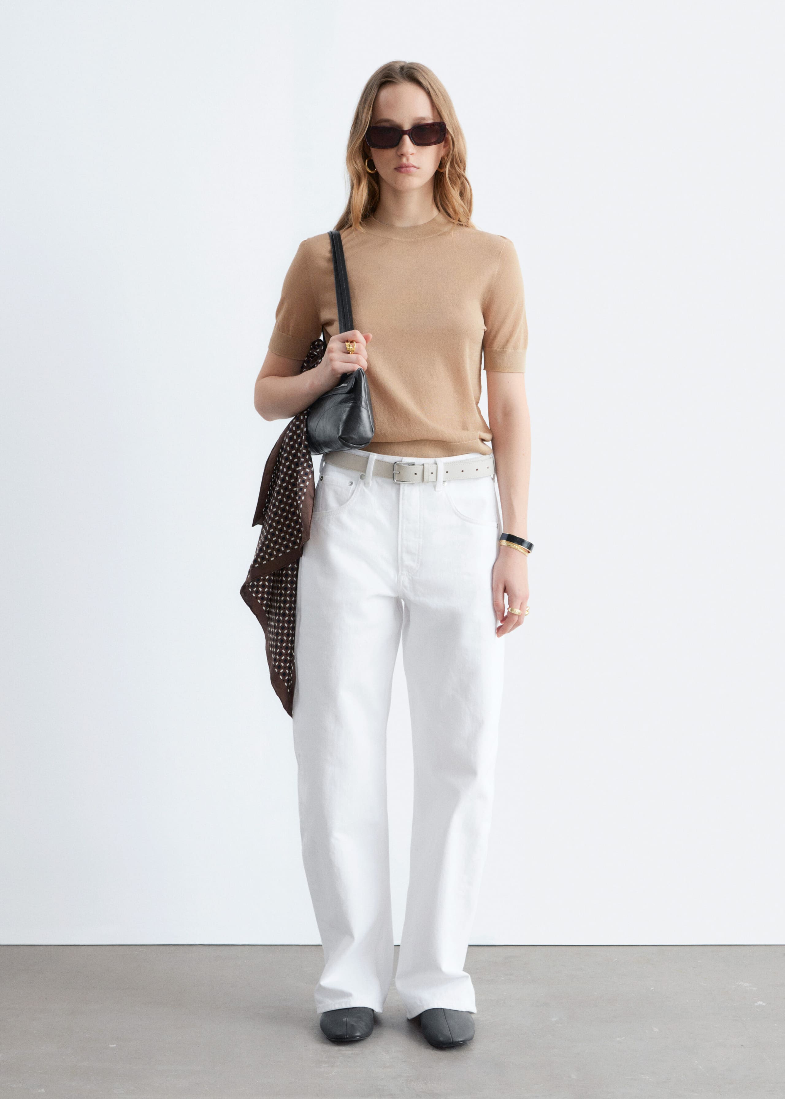 Image of Fine-Knit T-Shirt