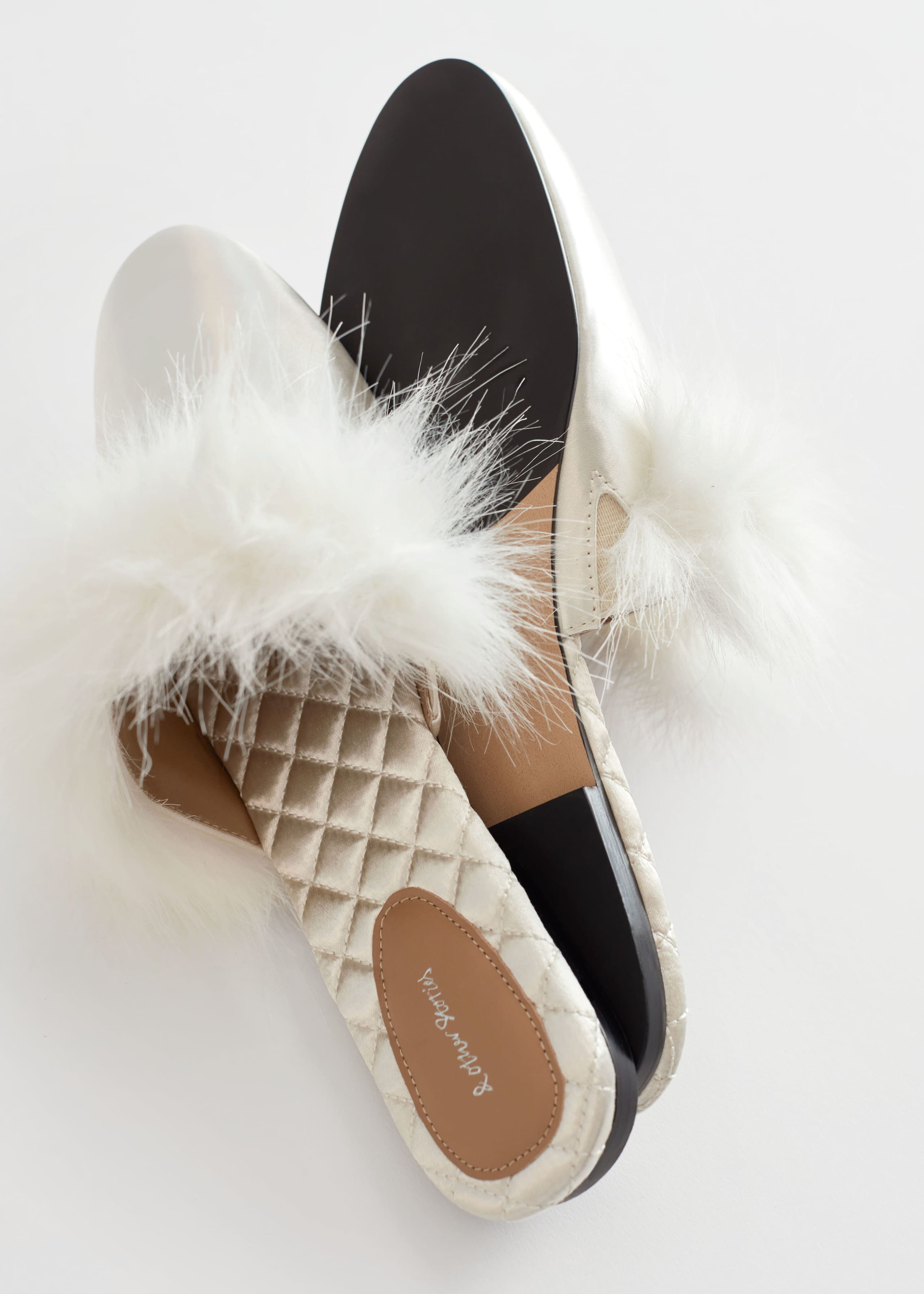 Satin Slippers - {{variantName}} - Descriptive Detail