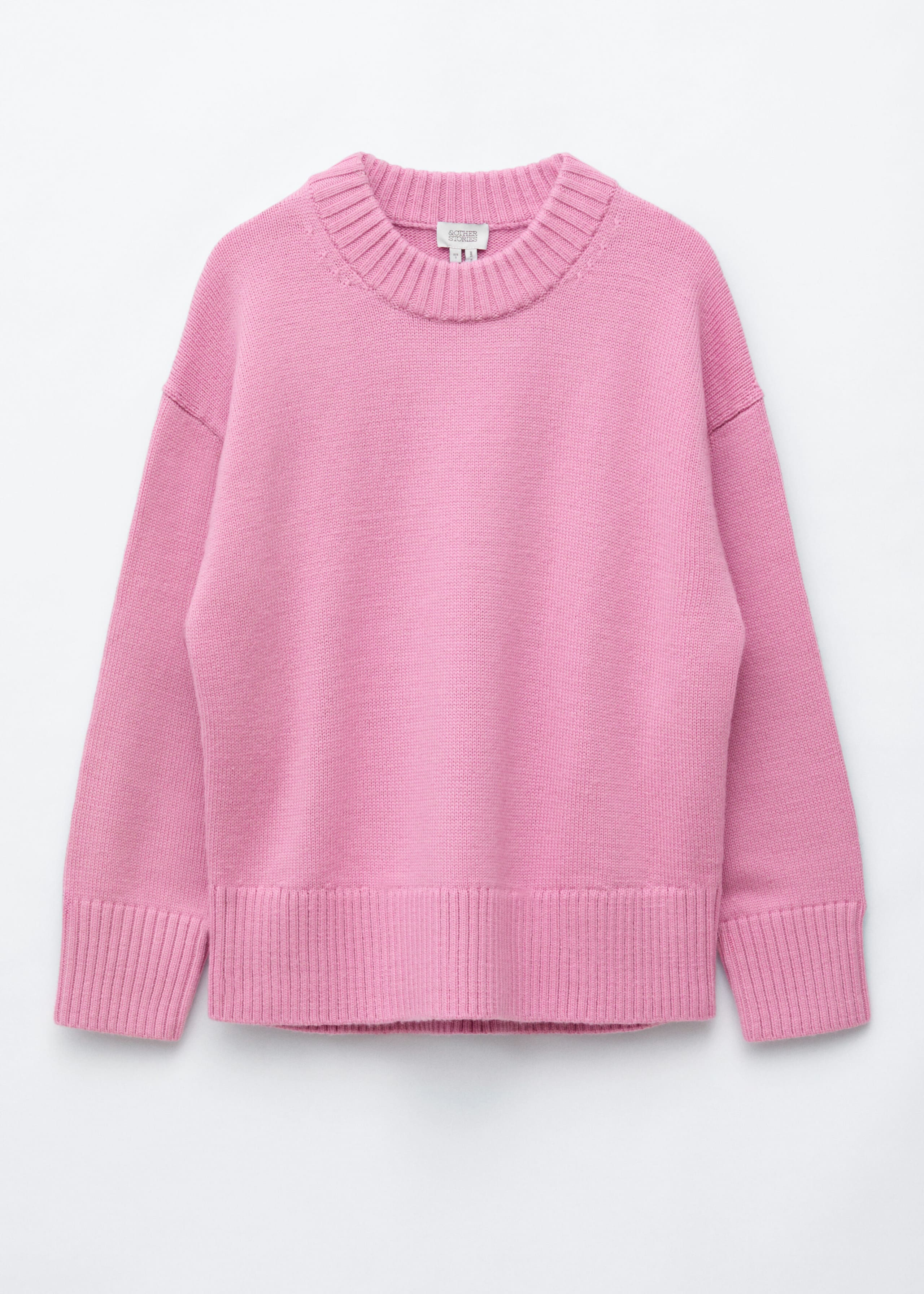 Oversized Wool Jumper - Pink - Still Life