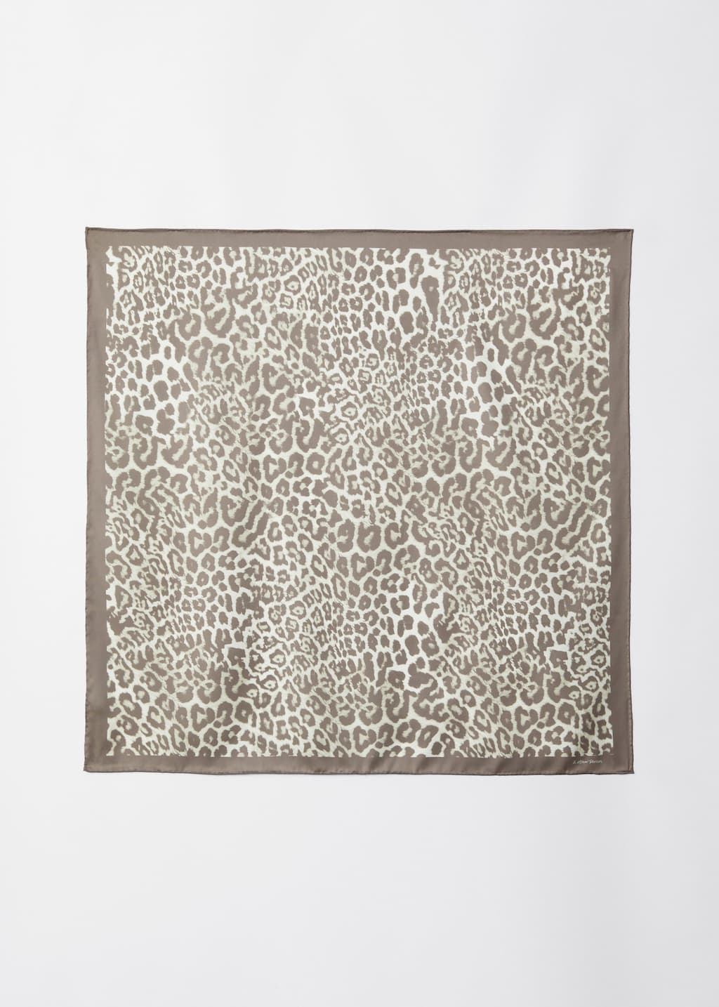 Image of Leopard-Print Scarf