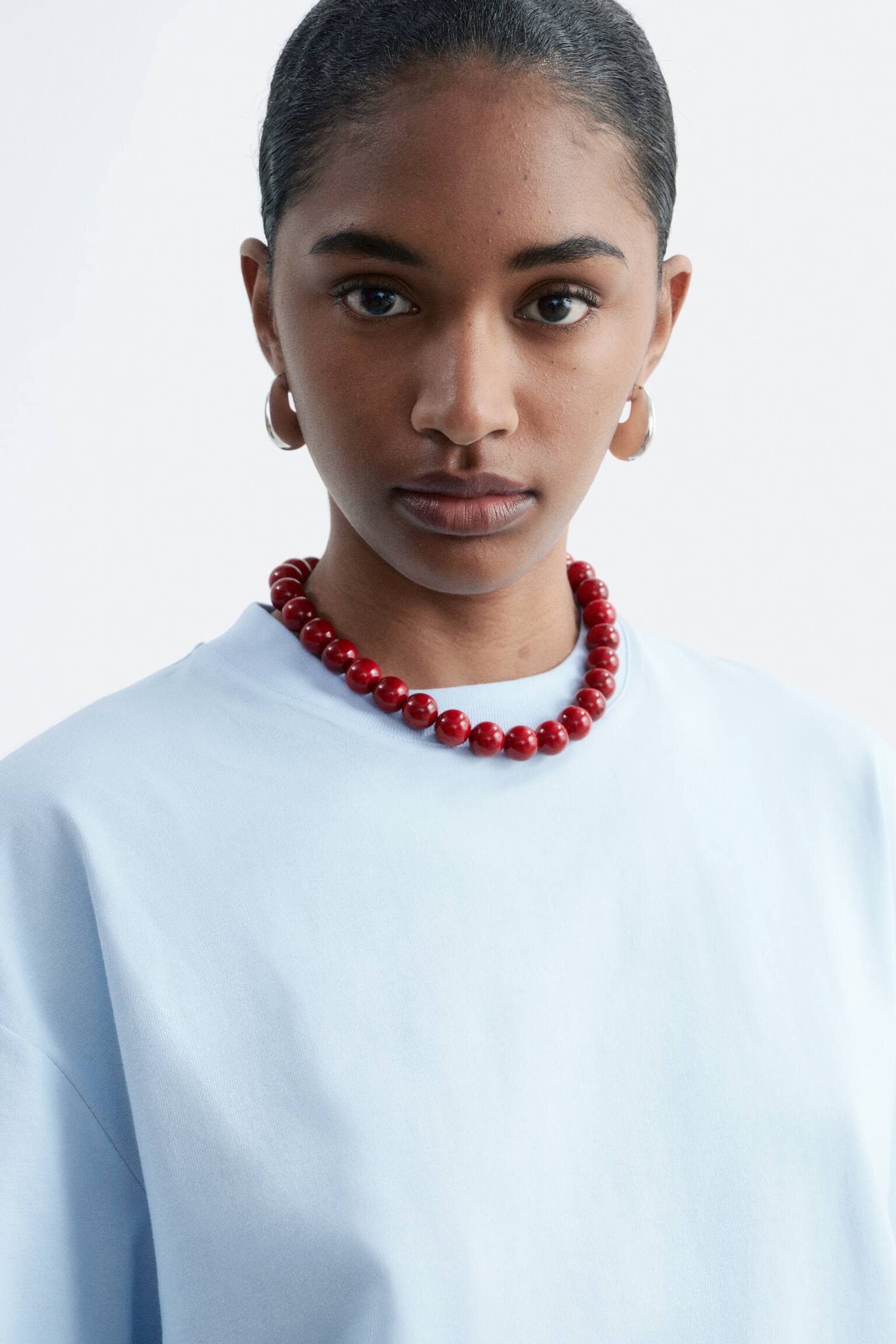 Boxy T-Shirt - Light Blue/Yellow/Black/Red/Grey/White/Brown - 7