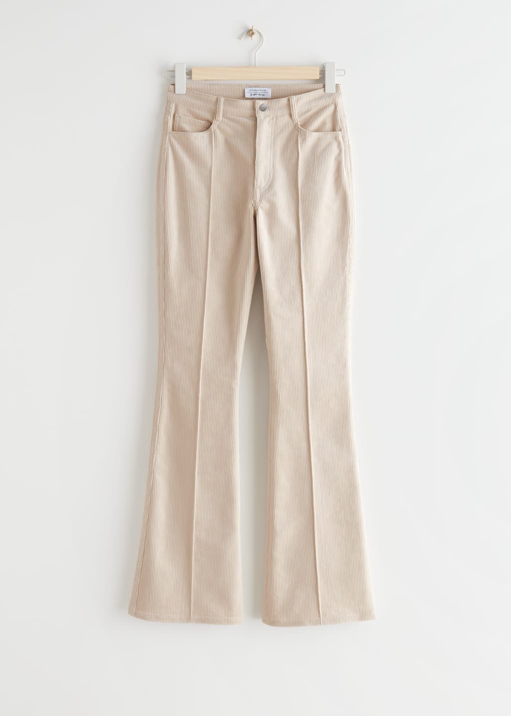 Flared Corduroy Trousers - Brown - Bodegón