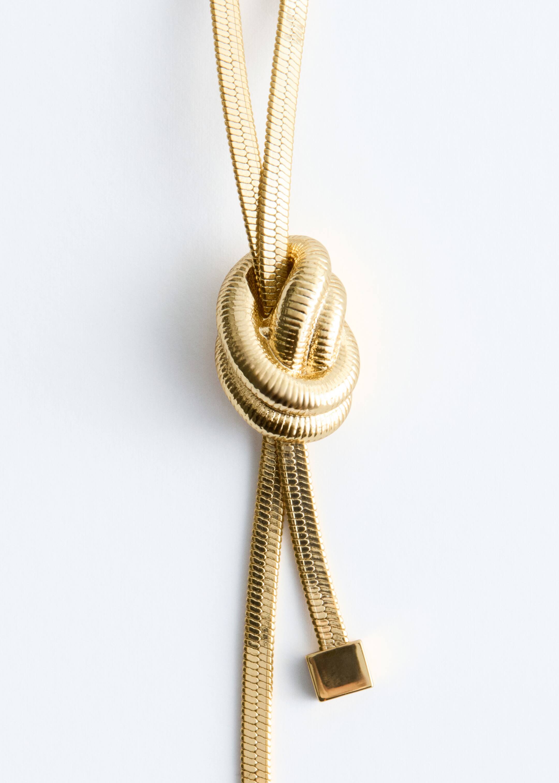 הצגת תמונה גדולה יותר: Knot-Detail Lariat Necklace - זהב - Ladies | H&M IL 3
