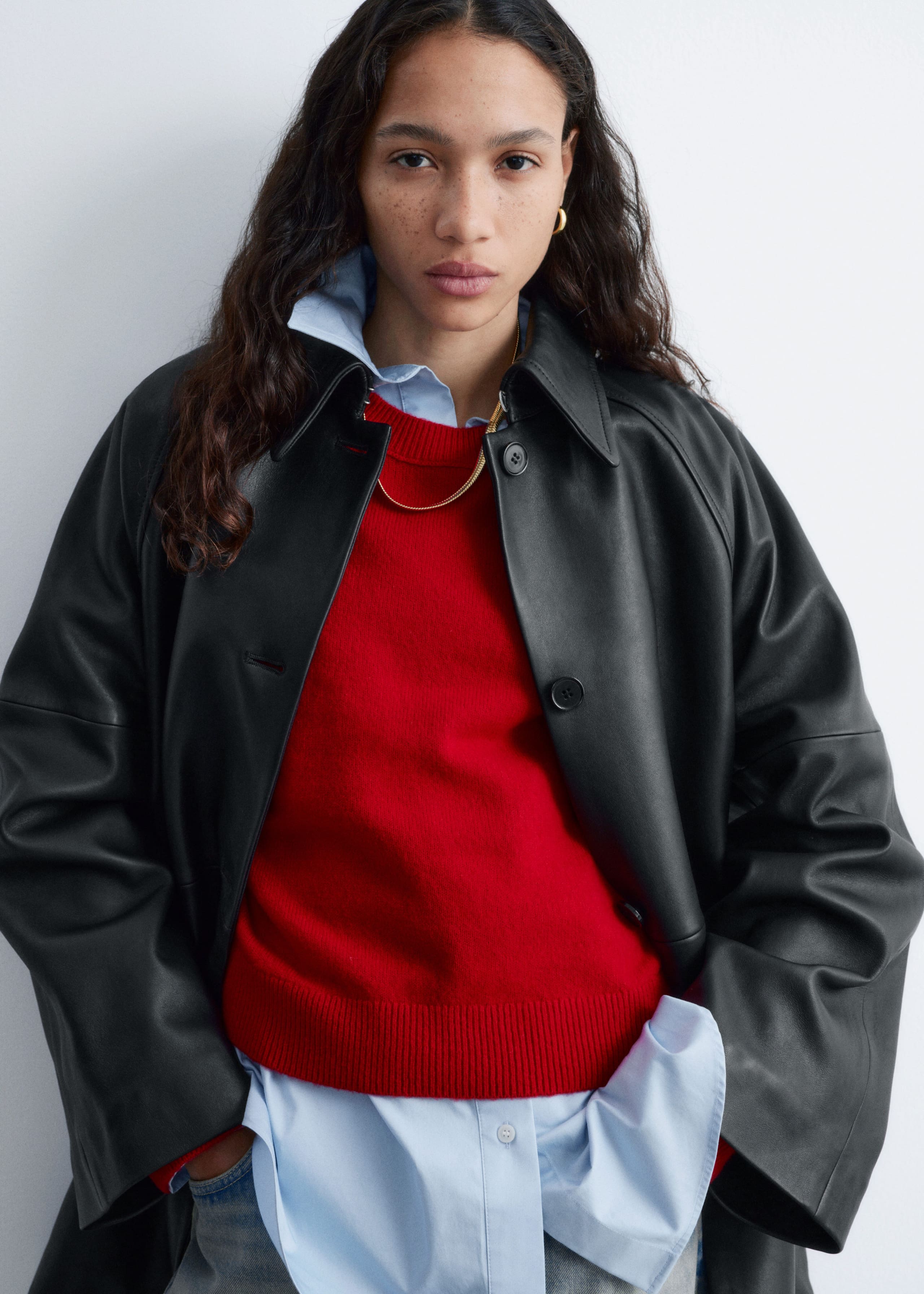 Collana a catena snake chunky - Oro - Lookbook