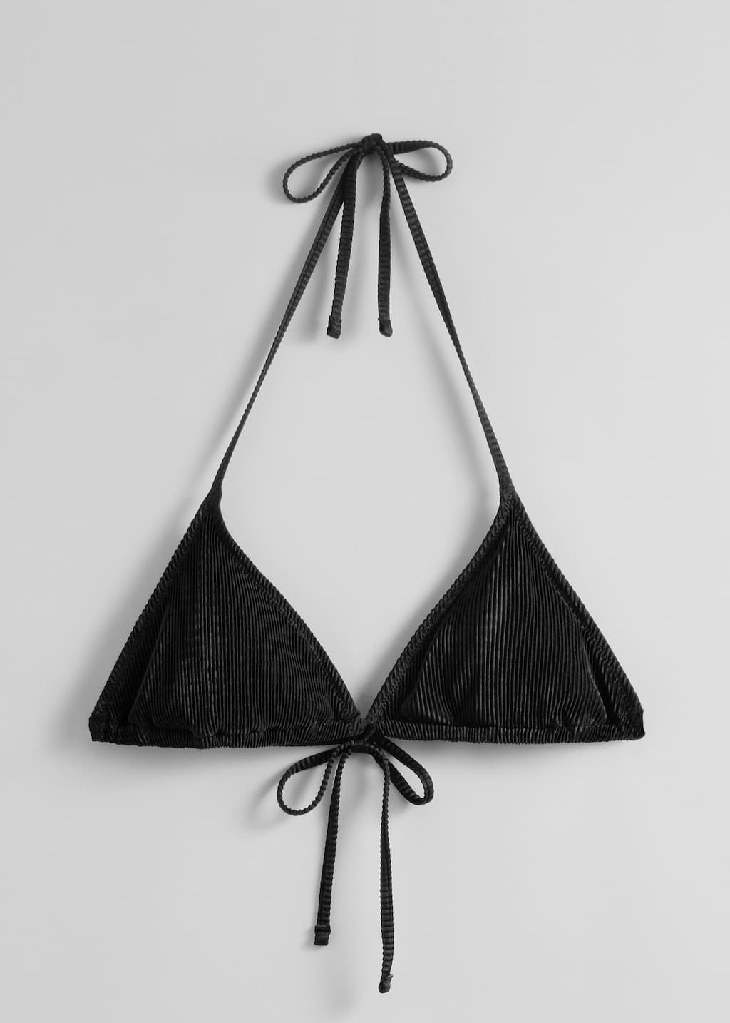 Image of Plisowany trójkątny top bikini