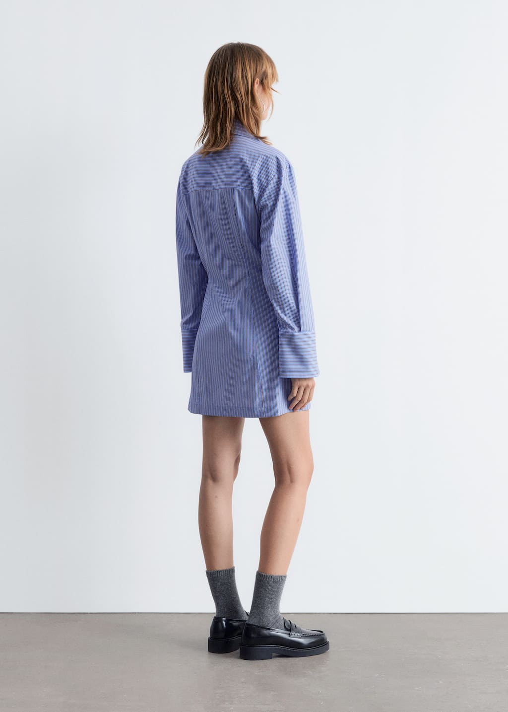 Image of Wrap Shirt Mini Dress