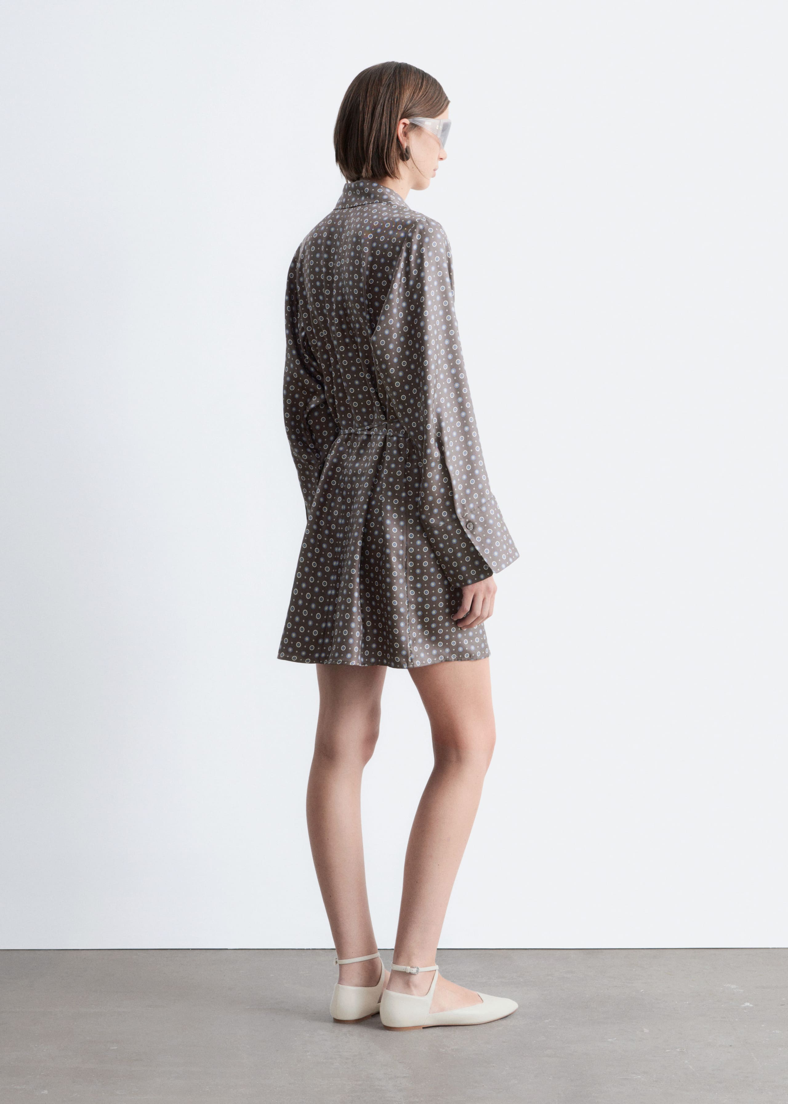 Image of Mini-Wickelkleid aus Seide