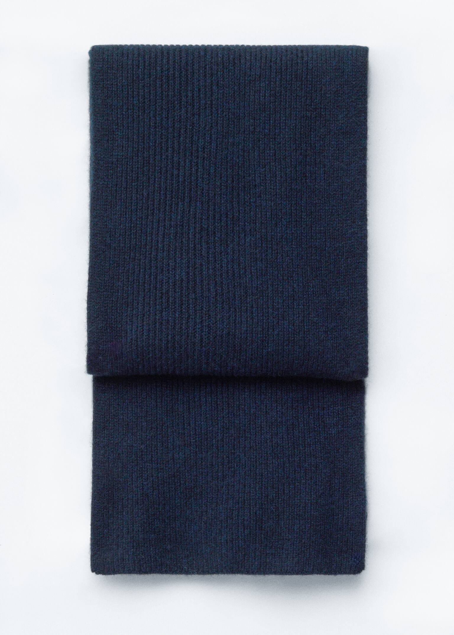 Cashmere Knit Scarf - Bleu marine/Vert/Rose poudré/Taupe/Noir/Couleur crème