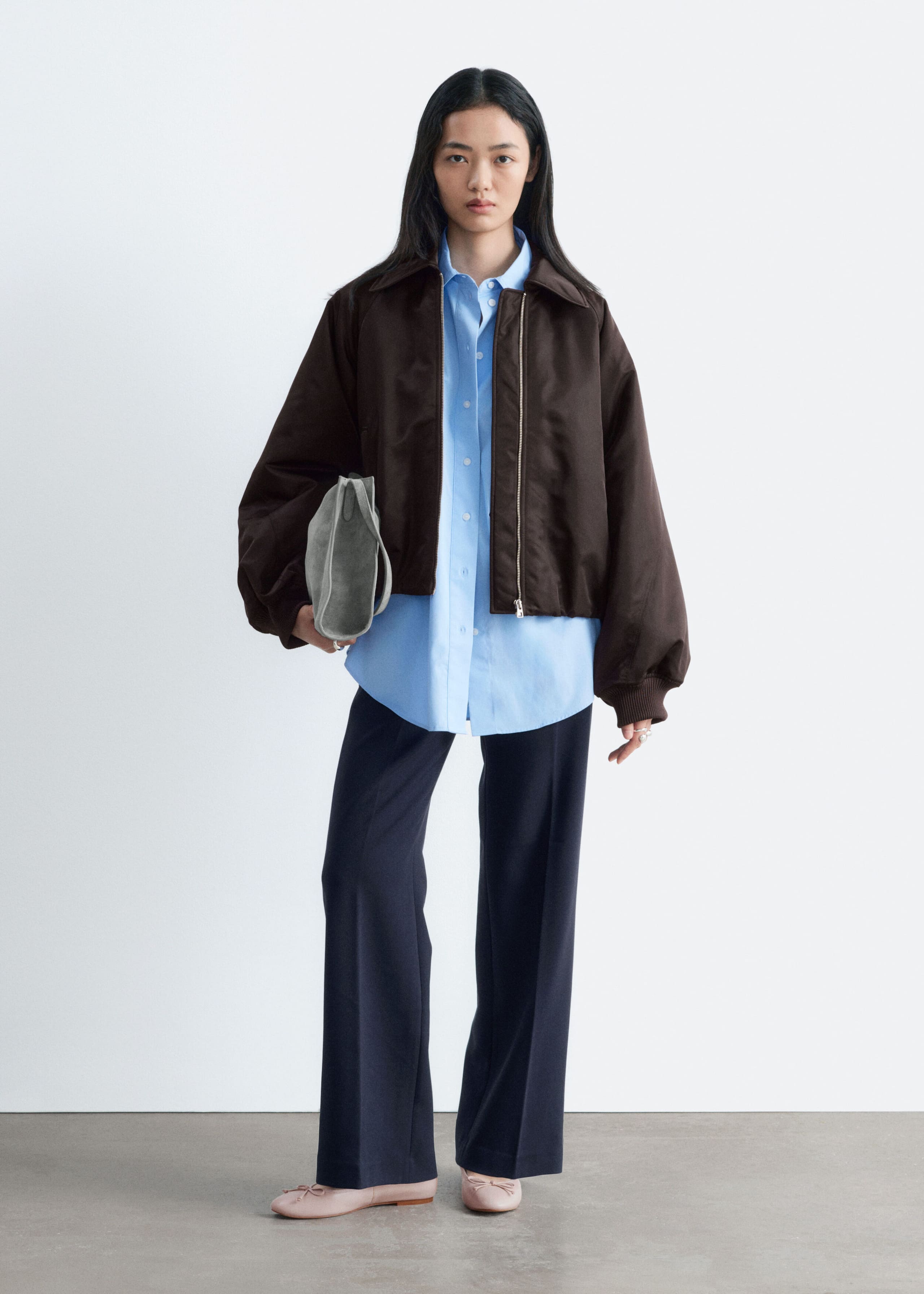 Straight Press-Crease Trousers - Navy - Still Life