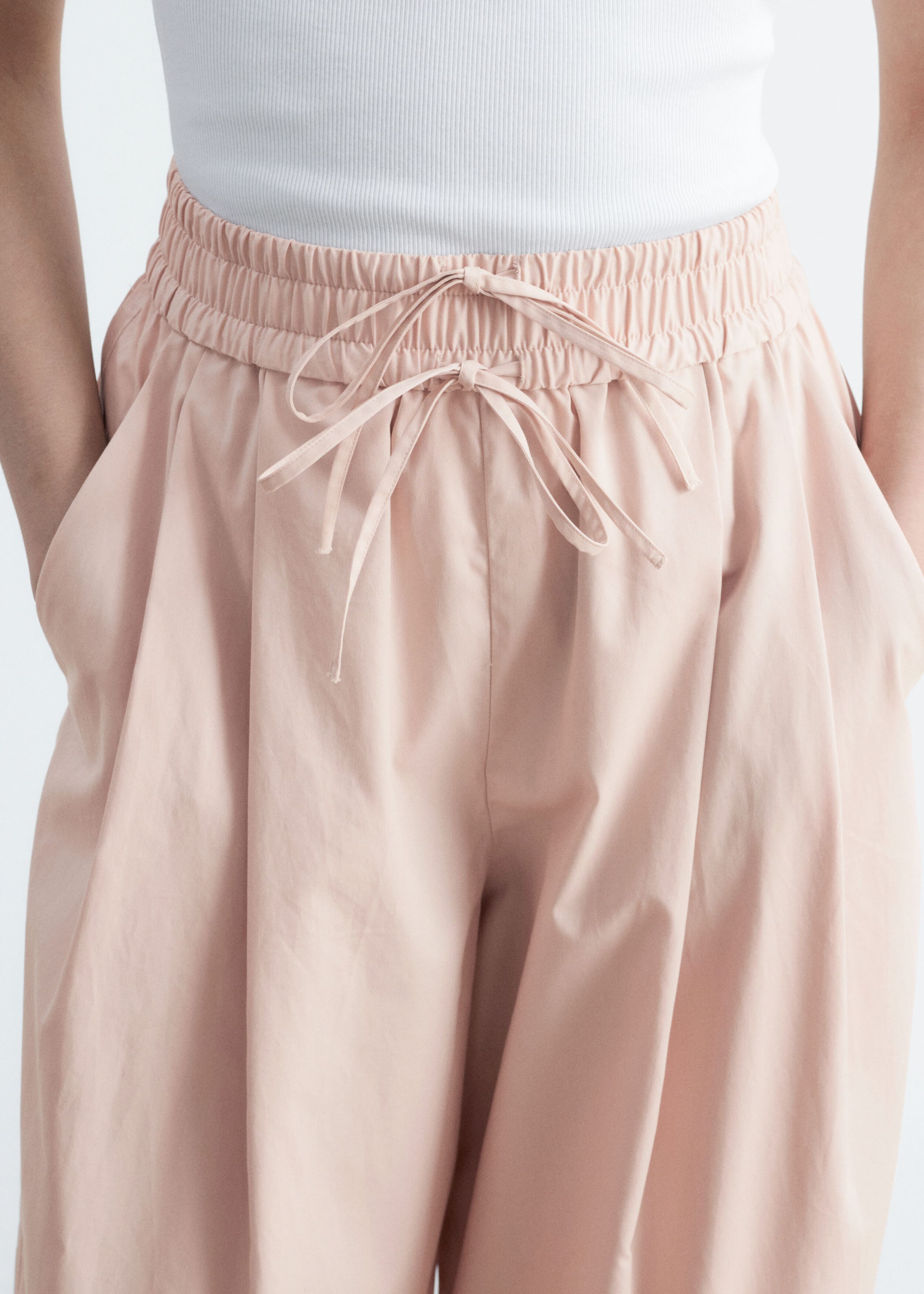 Katoenen ballonbroek - Oudroze - Lookbook