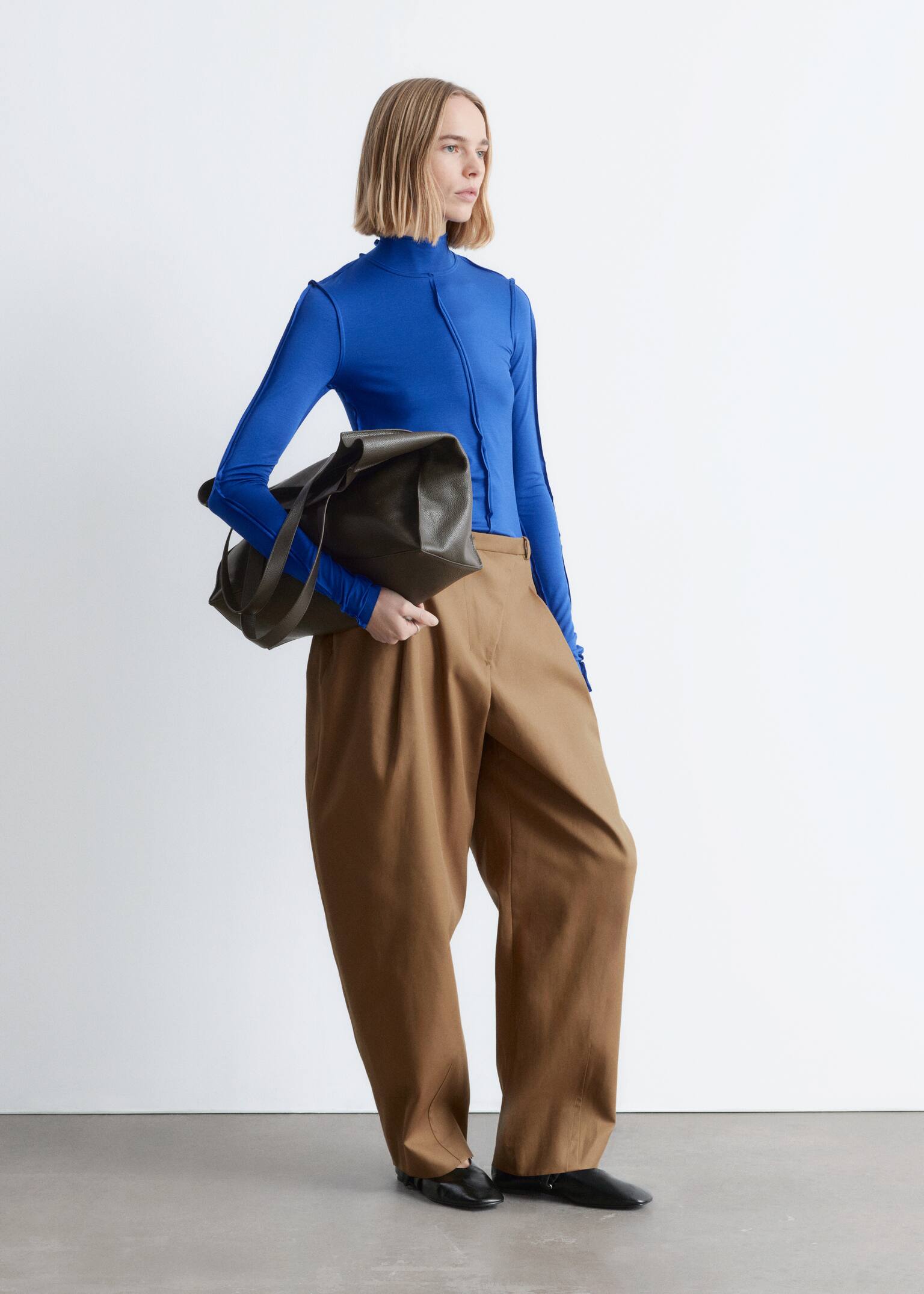 Golf z długim rękawem - Jasnoniebieski/Turkusowy - 3