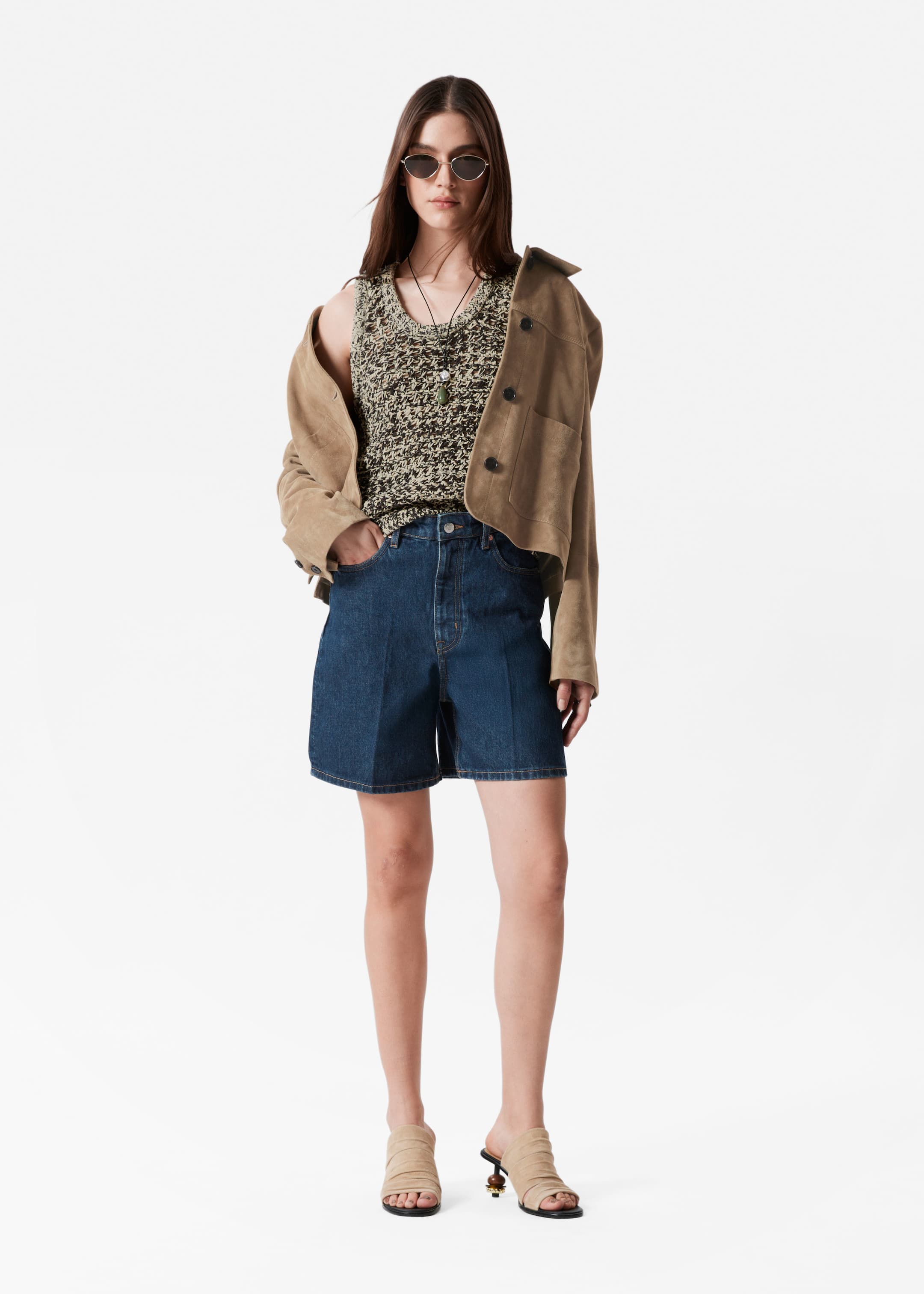 Visualizza immagine più grande: Canotta in maglia - Beige/Marrone - DONNA | H&M IT 3