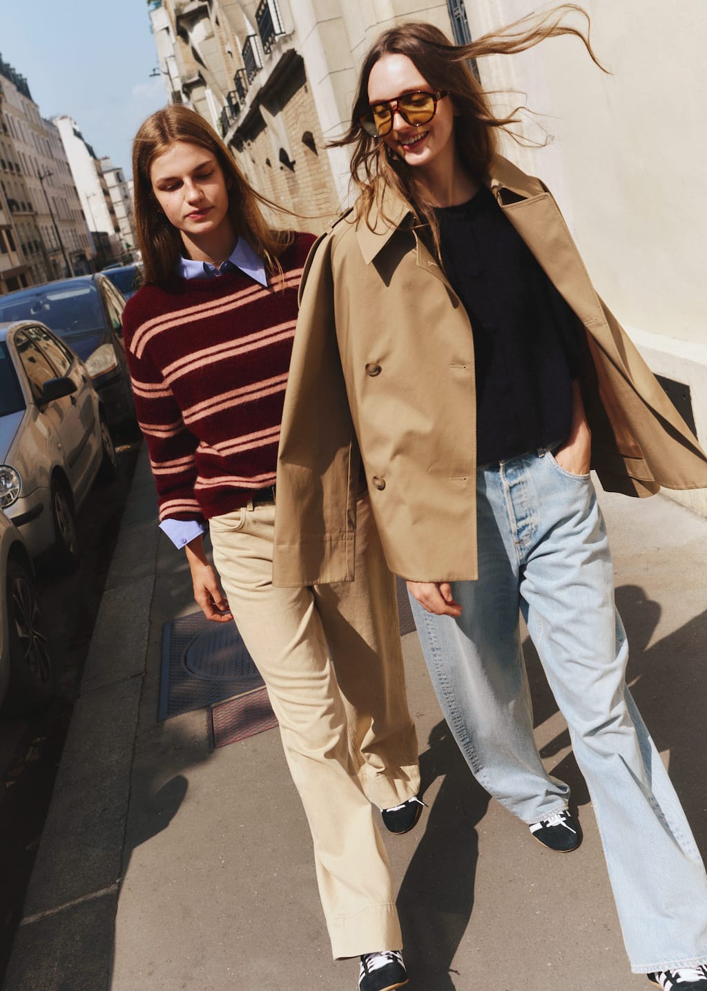 Image of Double-Breasted Trench Jacket