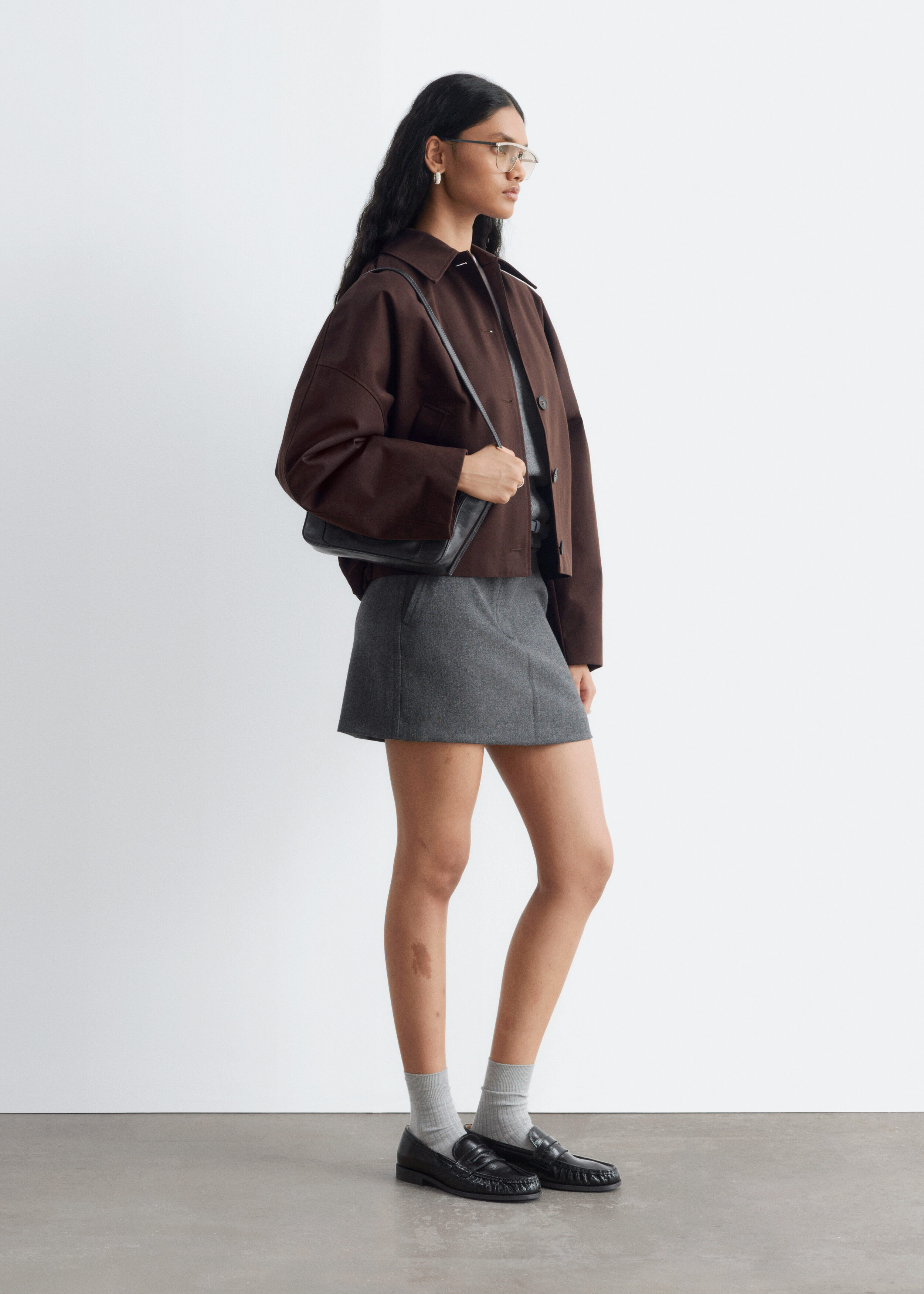 Boxy Jacket - Dark Brown - Jackets | & Other Stories US