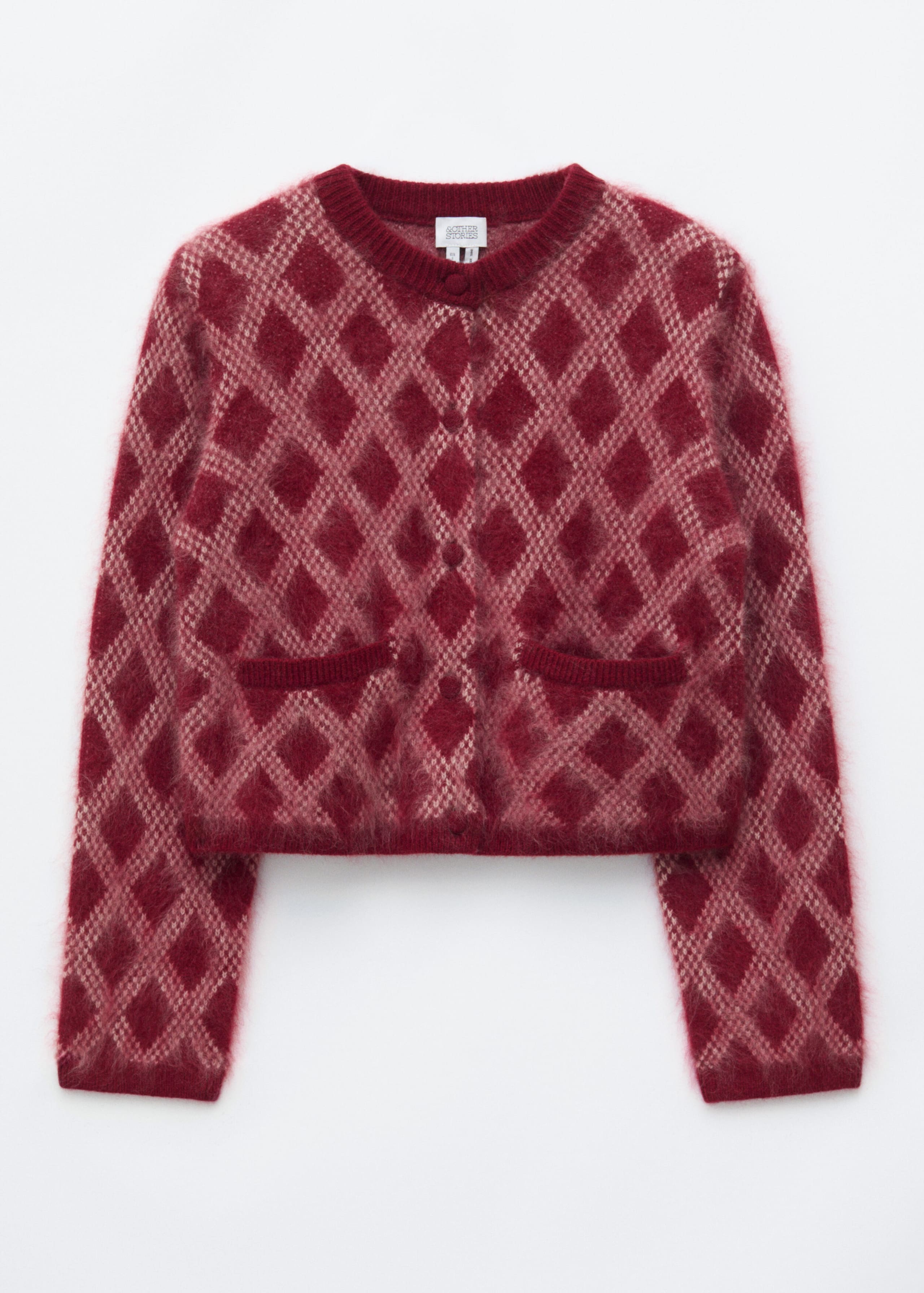Merino Wool Cardigan - Red - Still Life