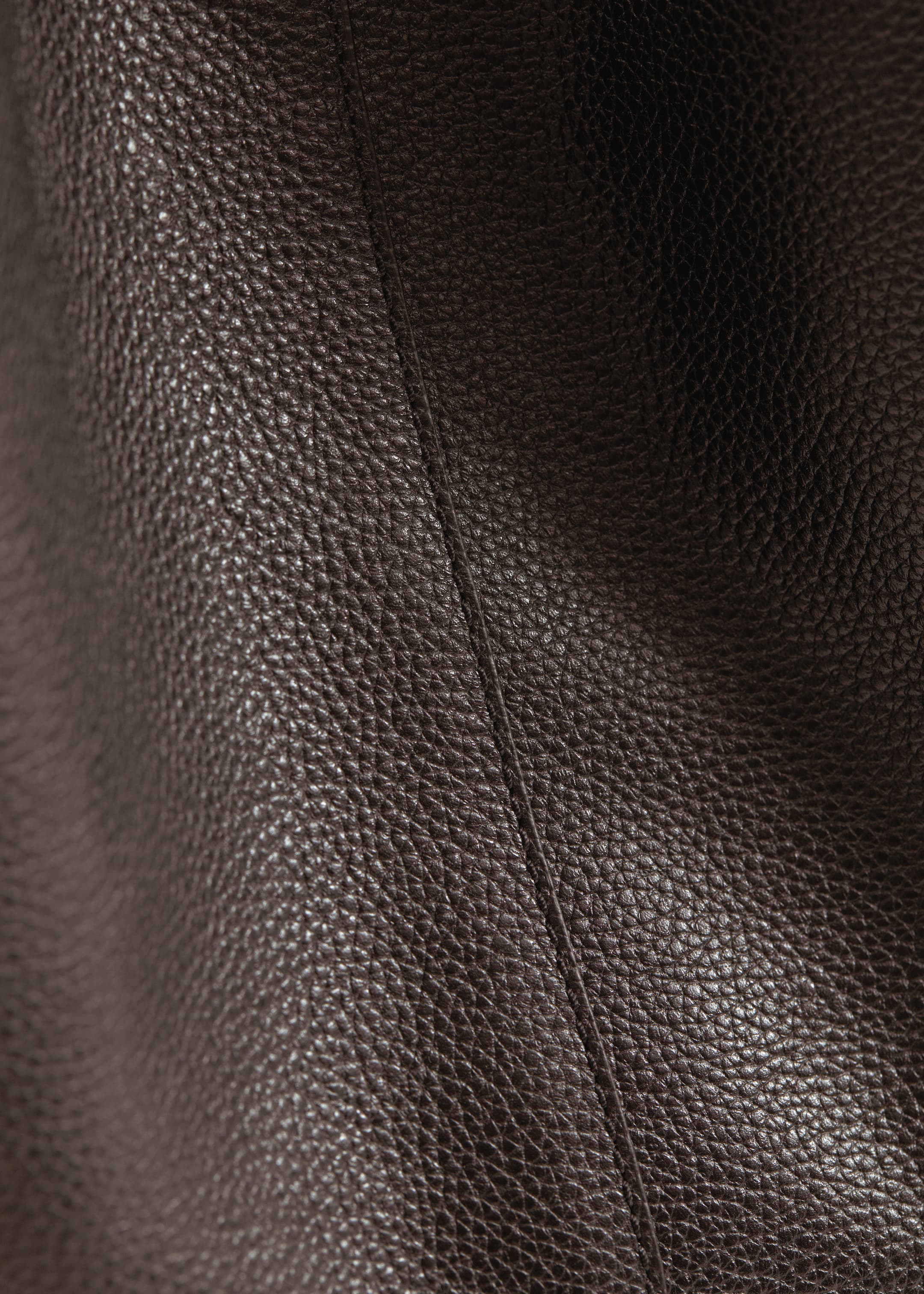 Größeres Bild anzeigen: Große Tragetasche aus Leder - Dunkelbraun - Ladies | H&M AT 4