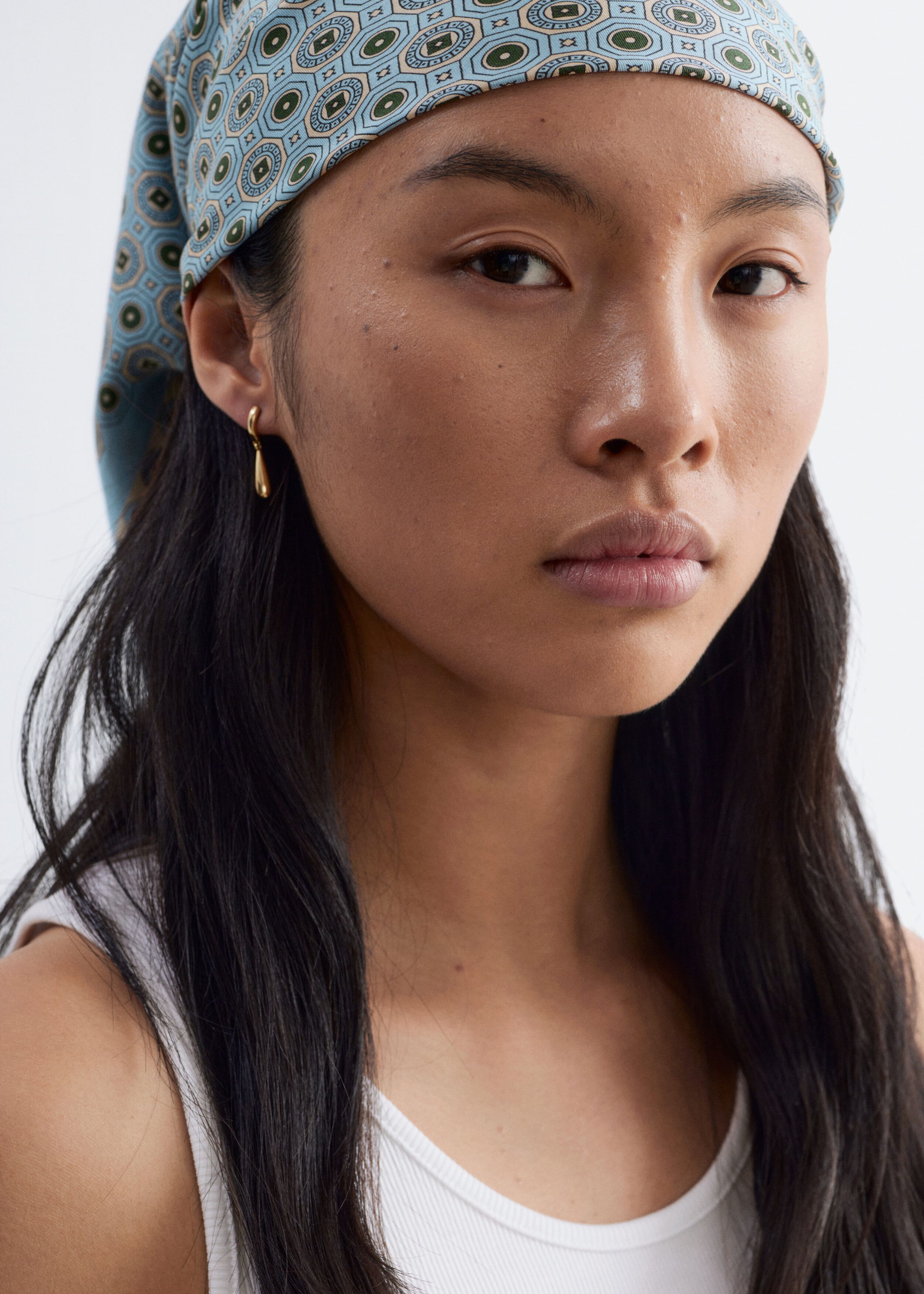 Image of Hoop and Drop Earring Set