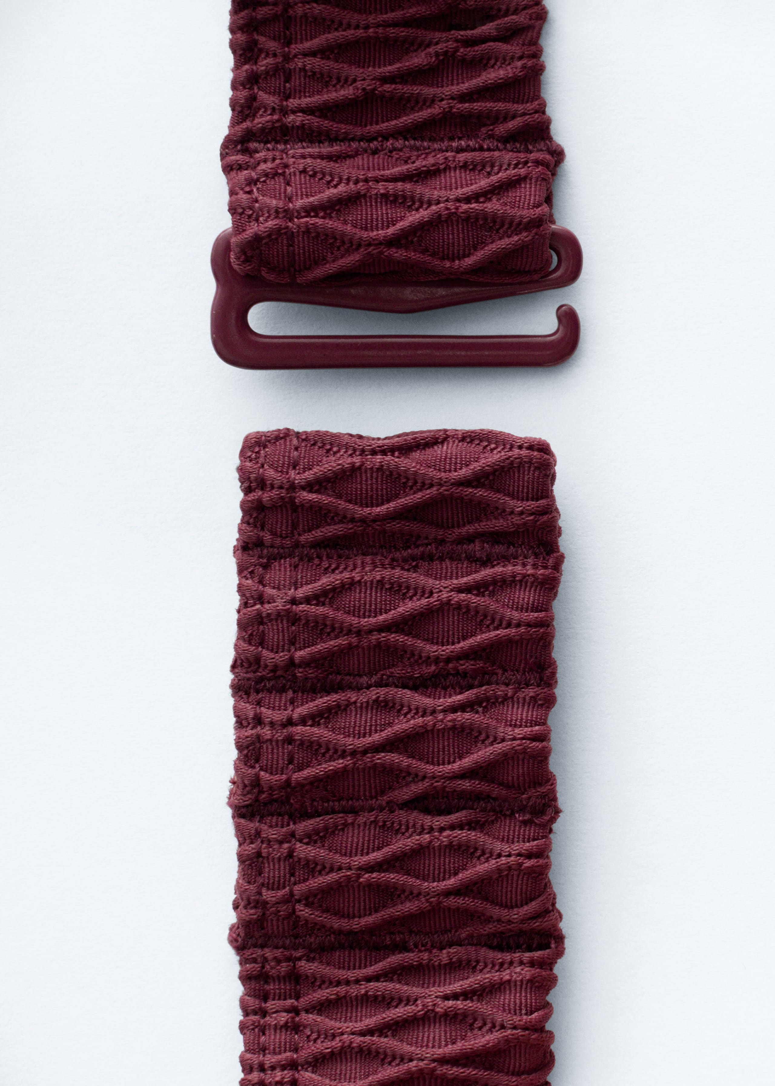 Image of Textured Triangle Bikini Top