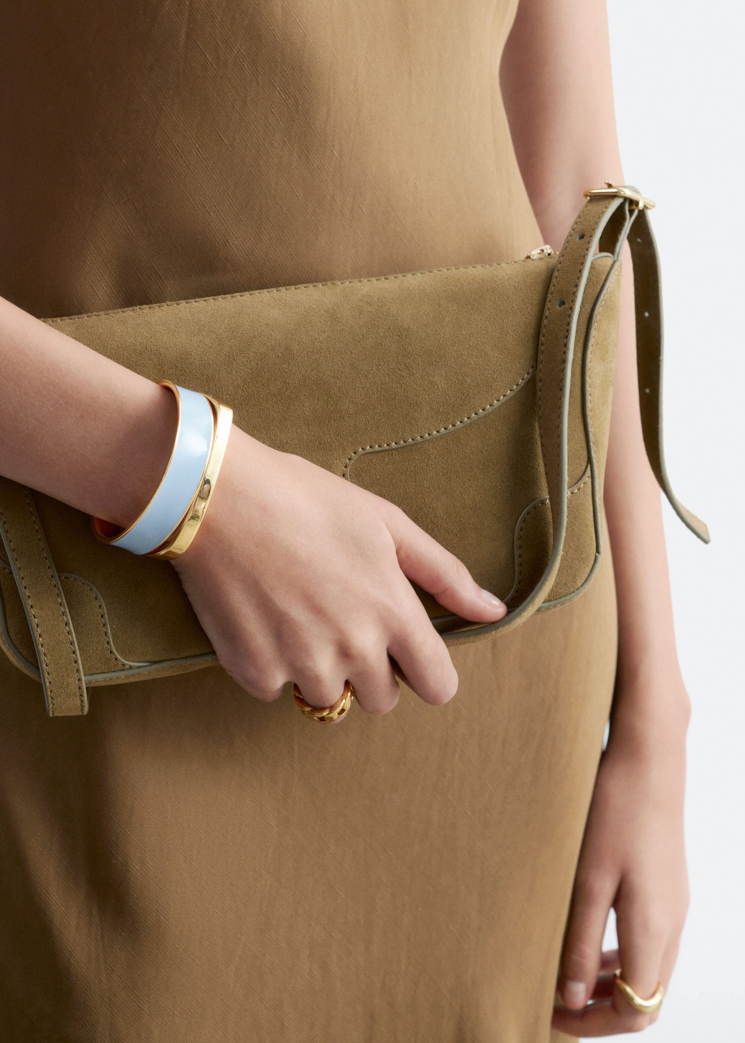 Image of Dwukolorowa bransoletka mankietowa