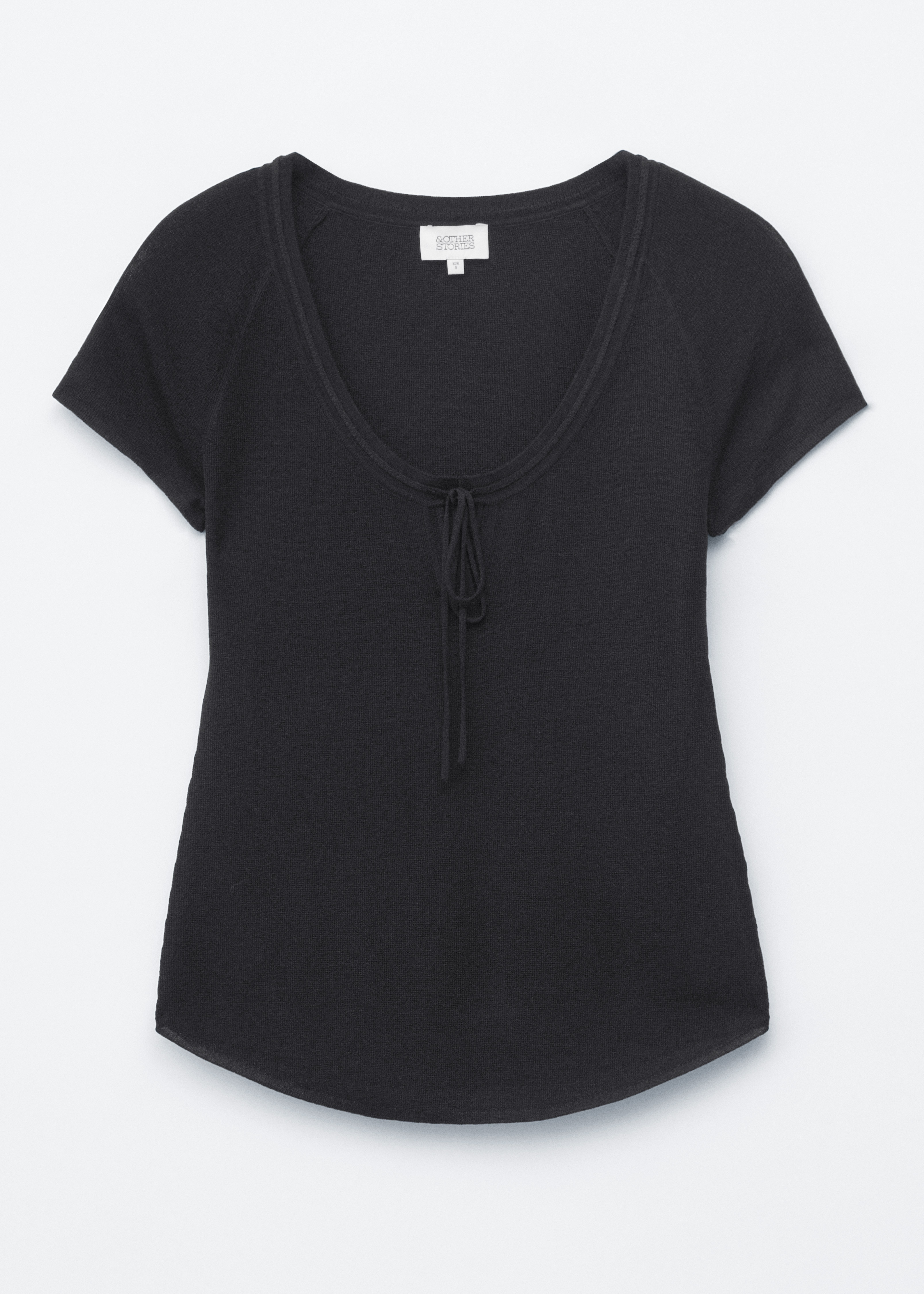 Camisola com atilhos à frente