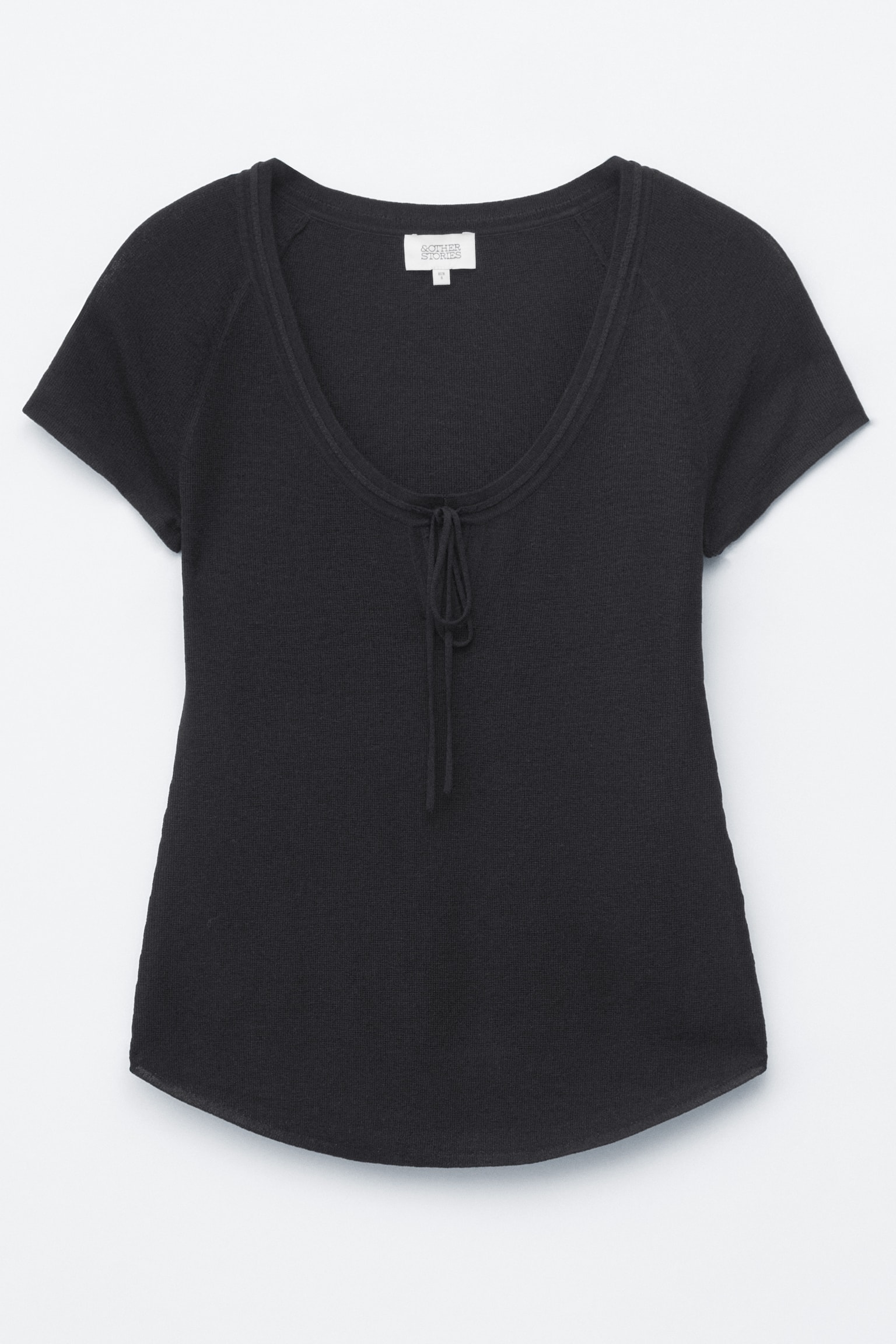 Camisola com atilhos à frente - Preto/Roxo - 1