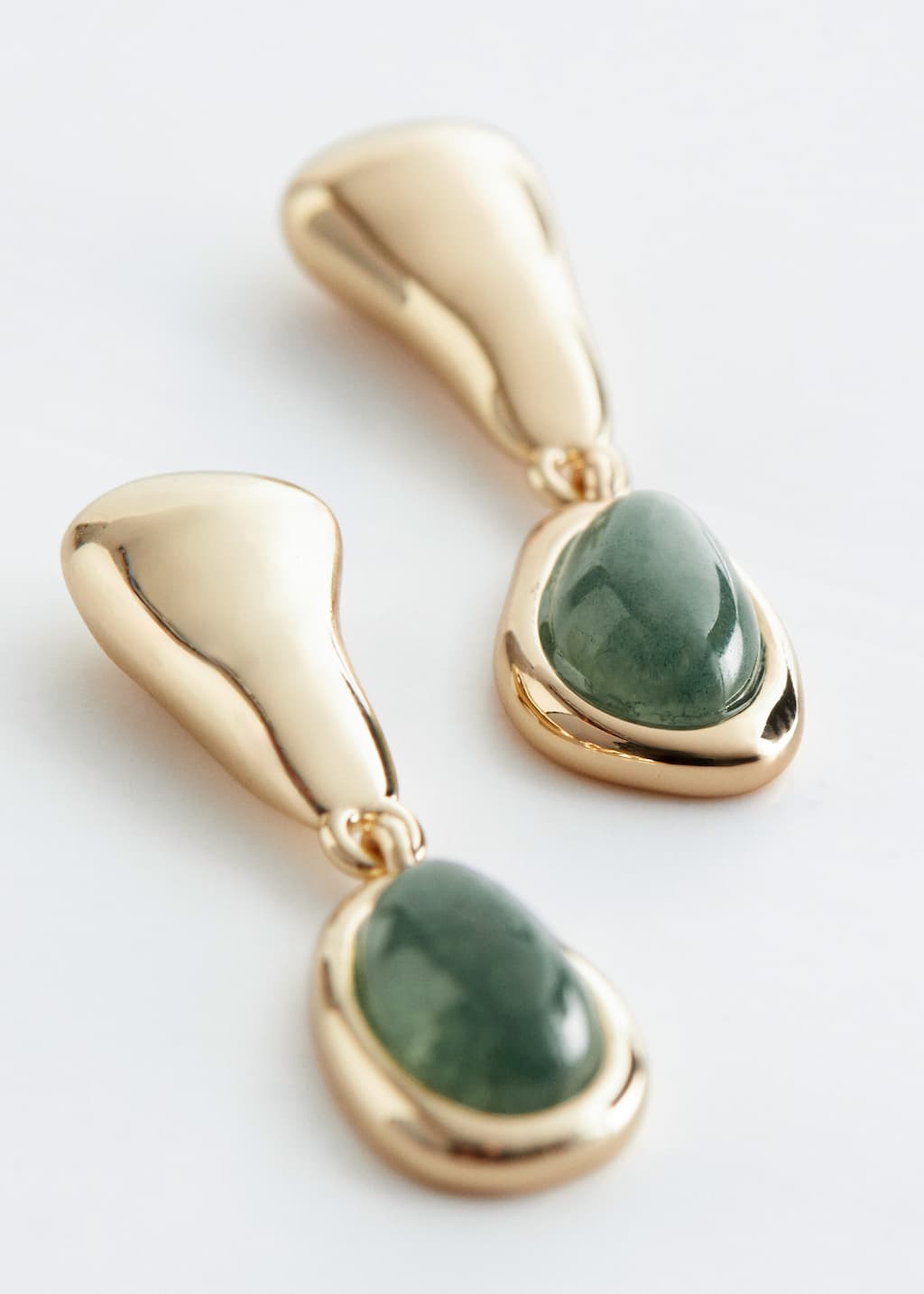 Image of Stone Pendant Earrings