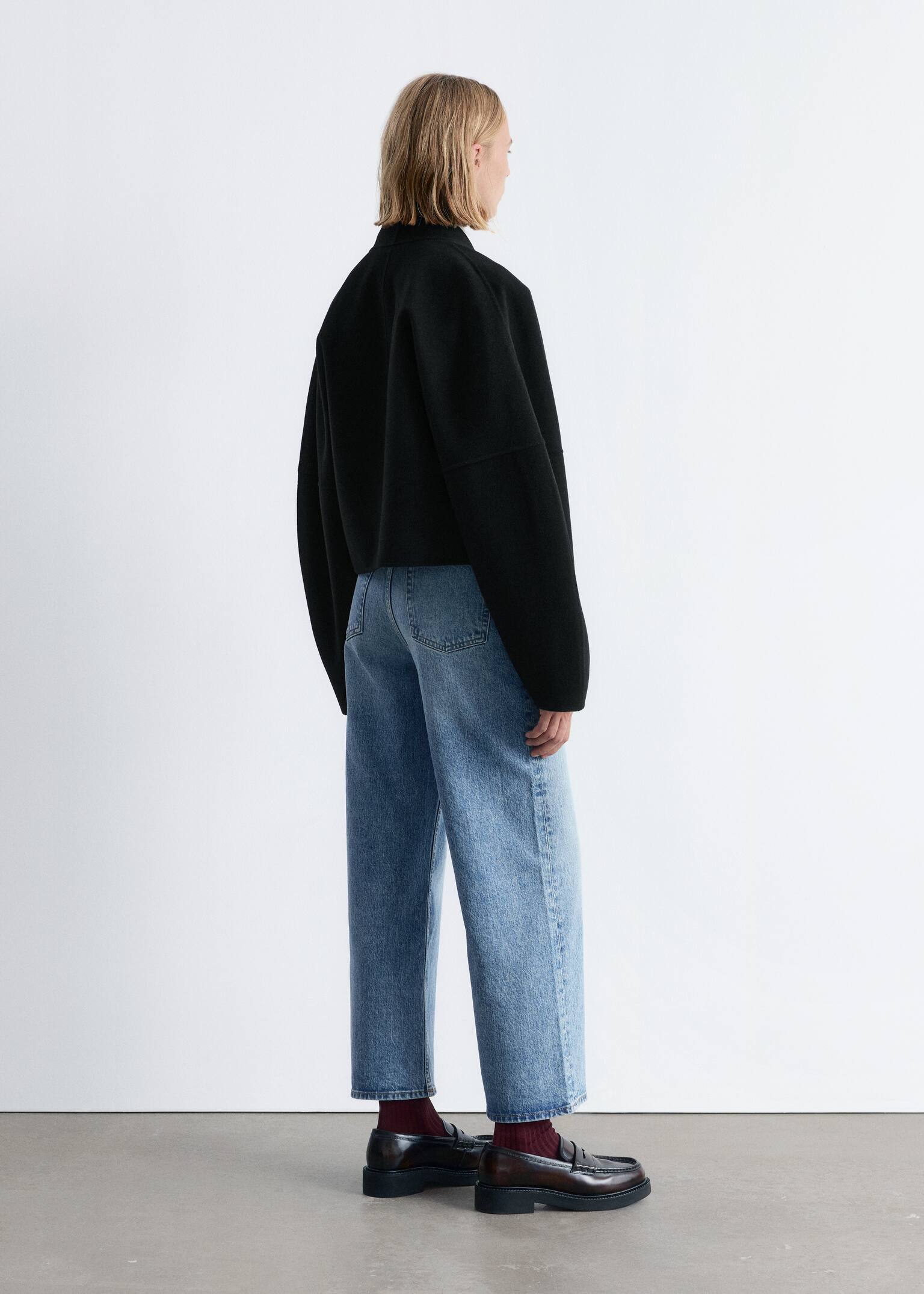 Wool Doublé Jacket - Black - 4