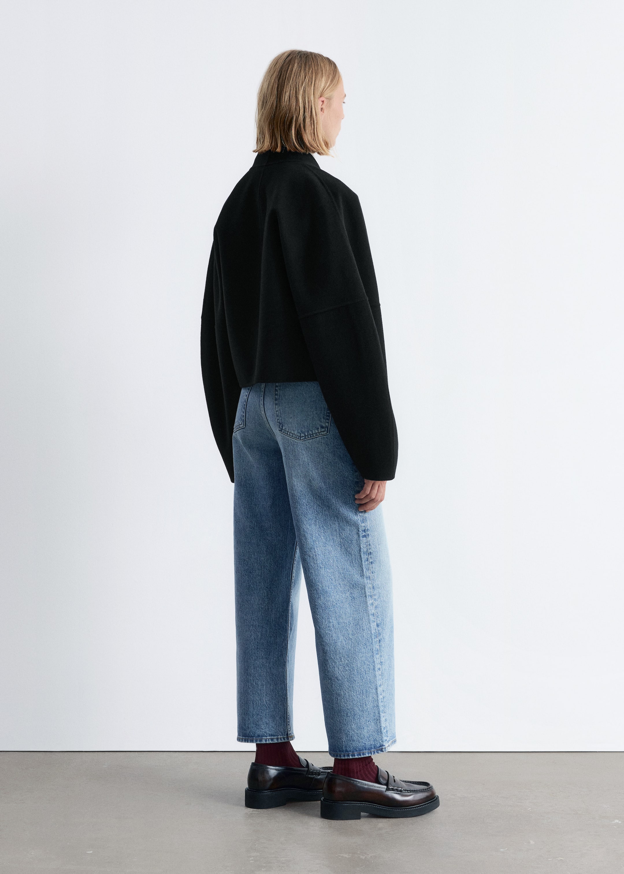 Agrandir l'image: Veste en laine doublée - Noir - FEMME | H&M FR 5