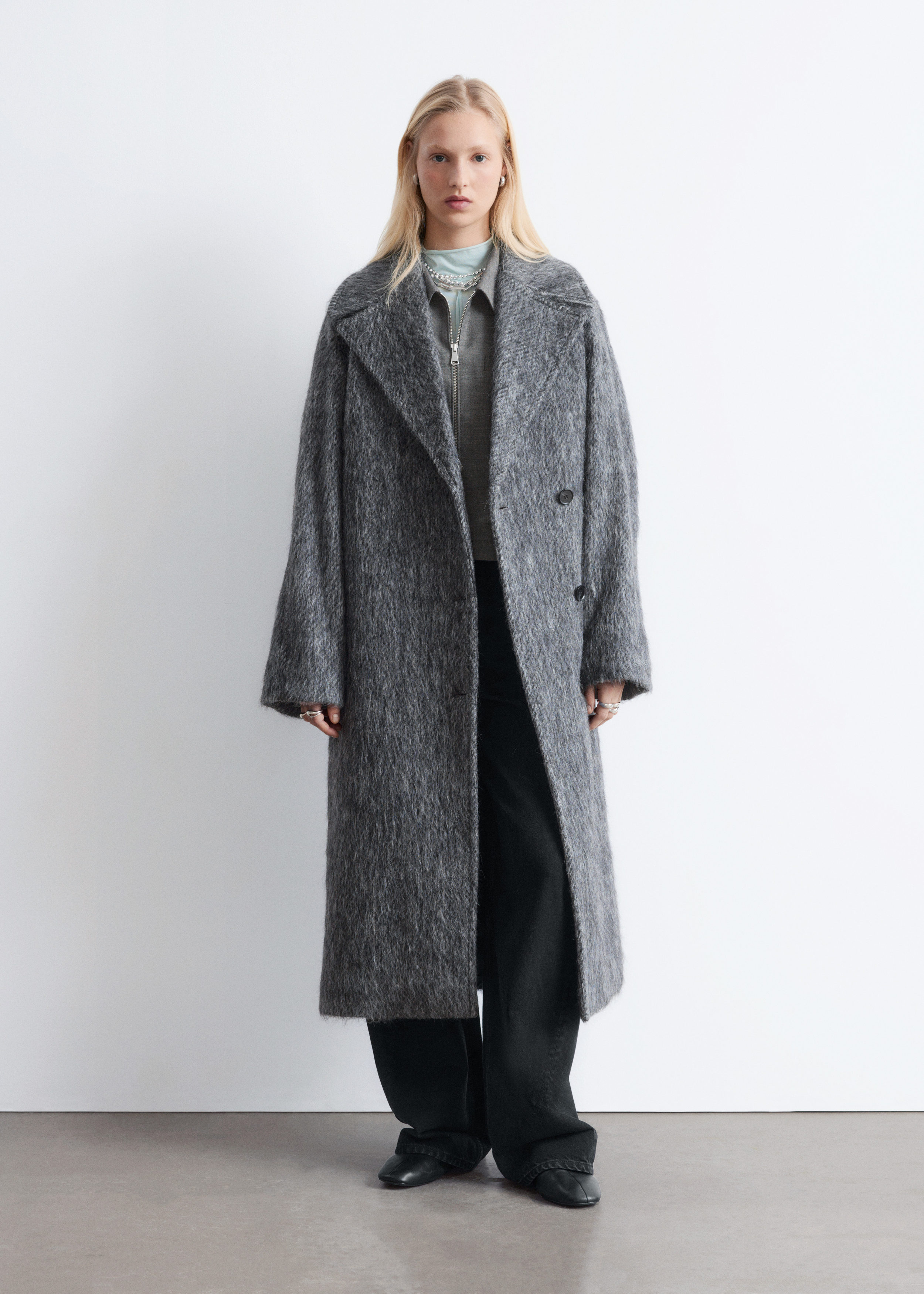 Wool Maxi Coat / Dark Gray スーパーロングコート Wool Maxi Coat - Dark Grey - Coats - & Other Stories NO