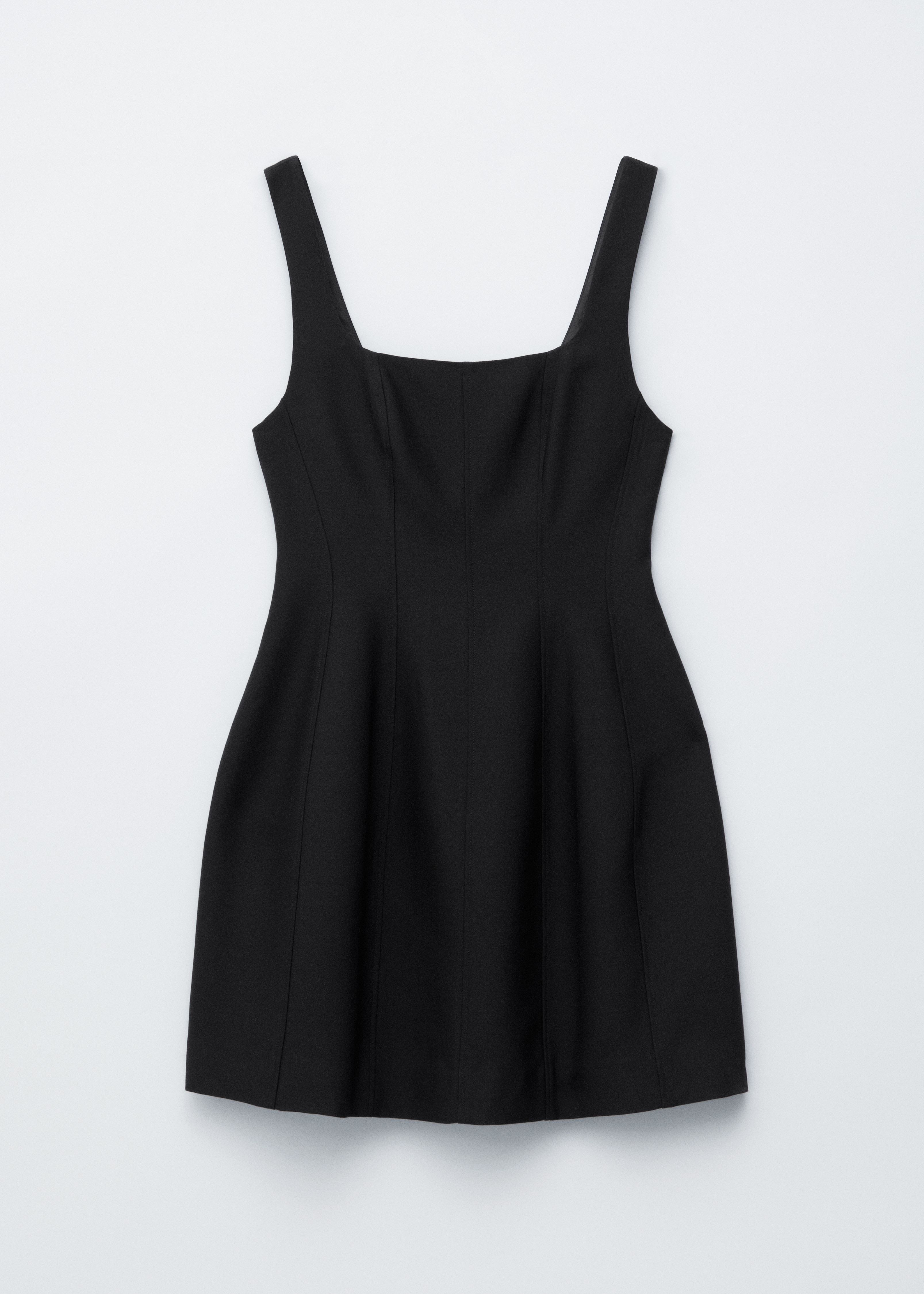 Corset Mini Dress - Black/Dark Brown