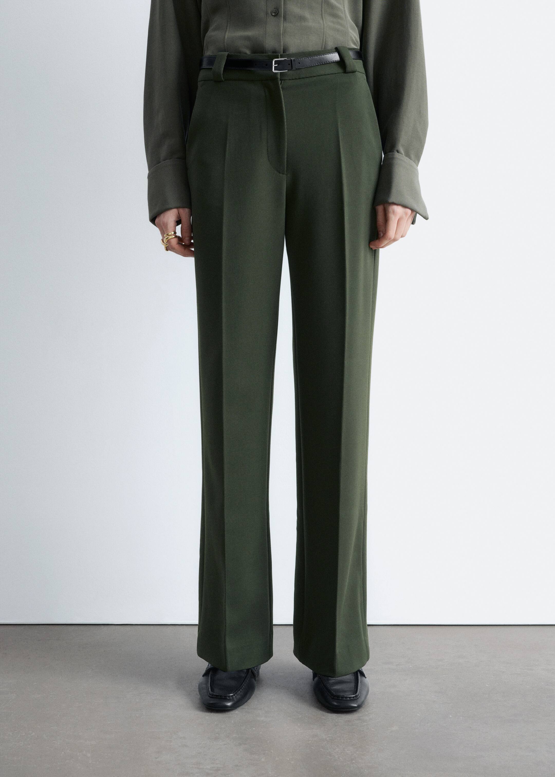 Größeres Bild ansehen: Press-Crease Trousers - Dunkelgrün - Ladies | H&M DE 2