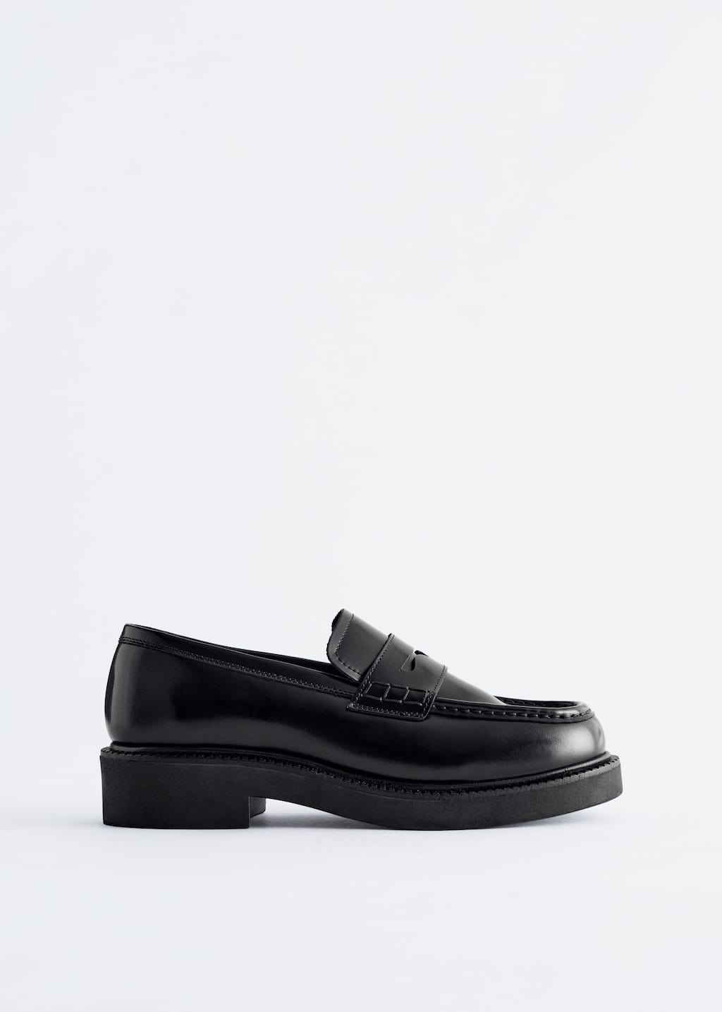 Image of Chunky Leather Loafers